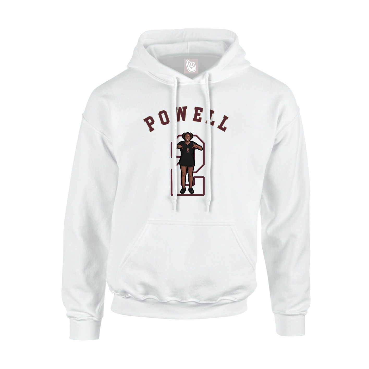 Youth Hoodie — Shirsey Arch in White