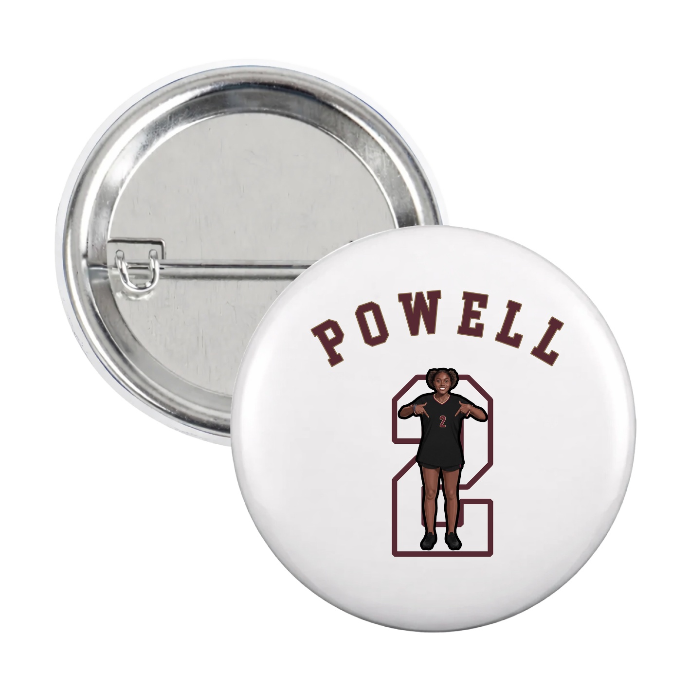 Game Day Button — Shirsey Arch in White