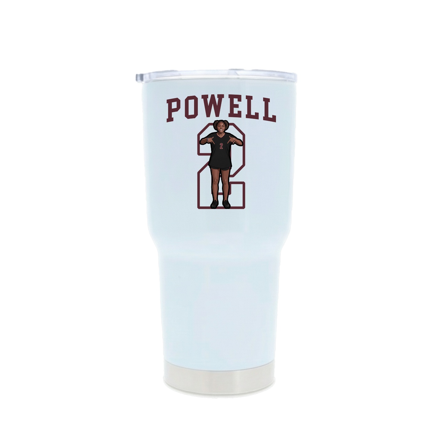 30oz Stainless Steel Tumbler — Shirsey in White