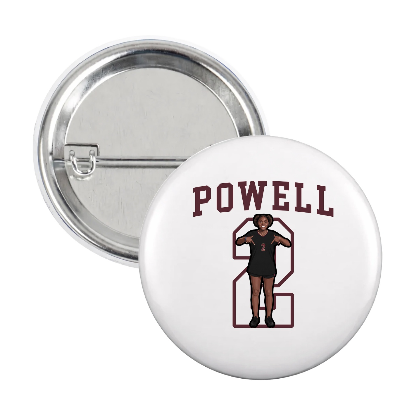 Game Day Button — Shirsey in White