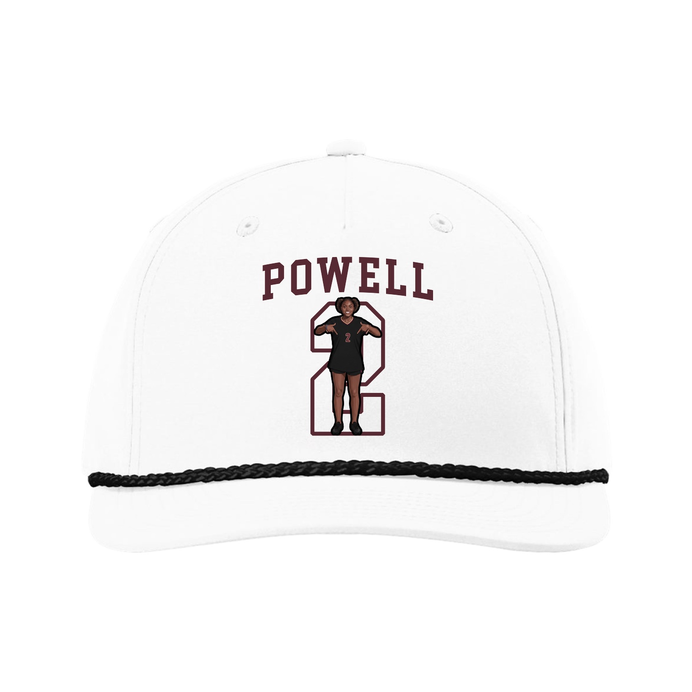 Five-Panel Classic Rope Cap — Shirsey in White