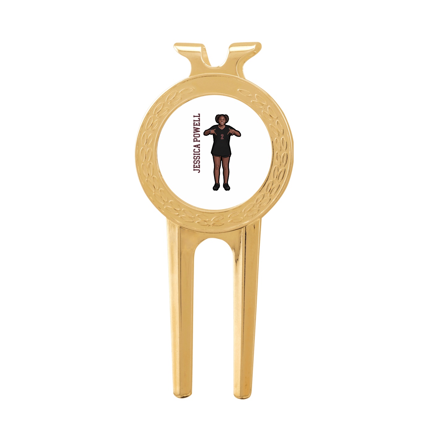 Divot Tool with Ball Marker — Name Vertical in Classic