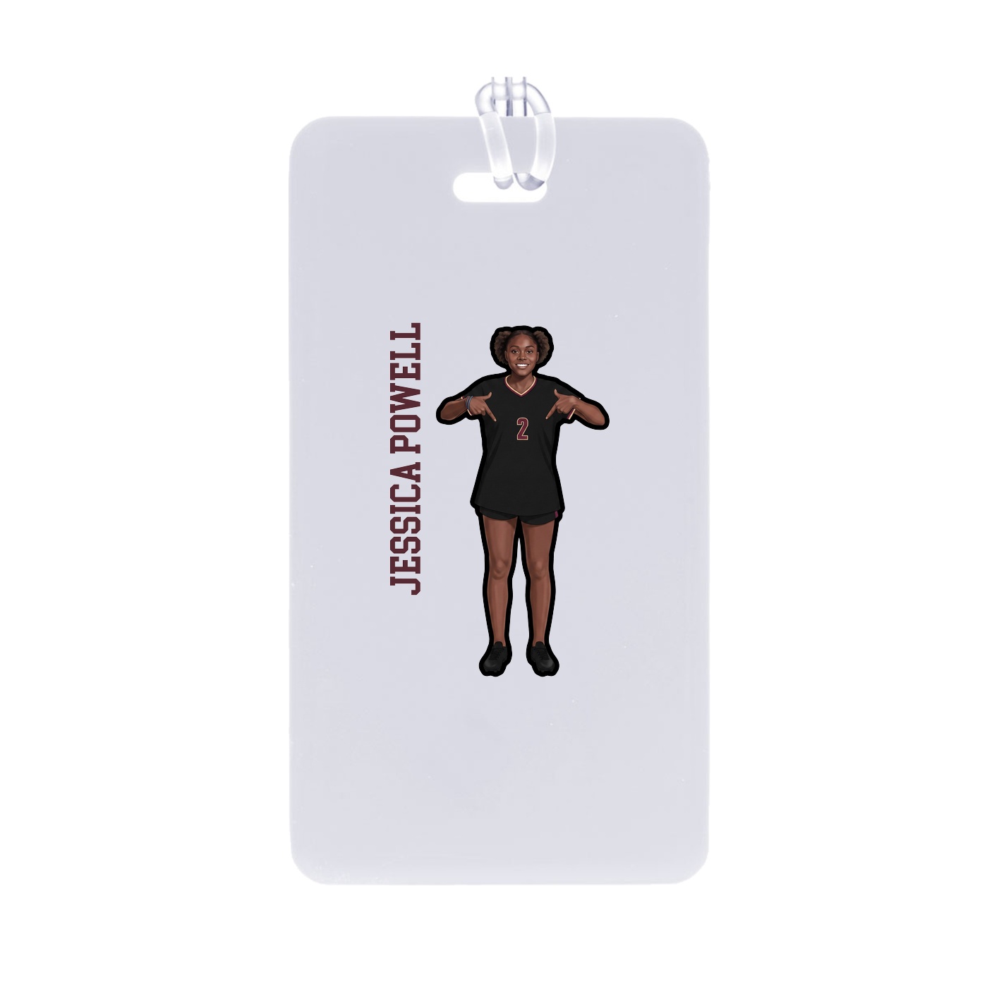 Bag Tag — Name Vertical in Classic