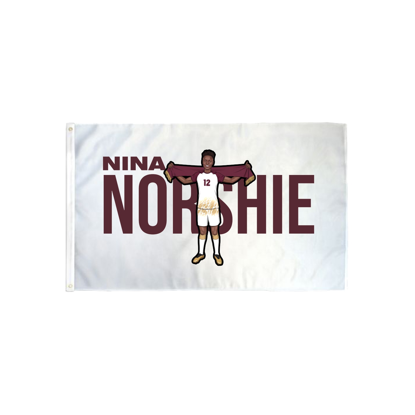 3x5 Flag — Player Name in Classic