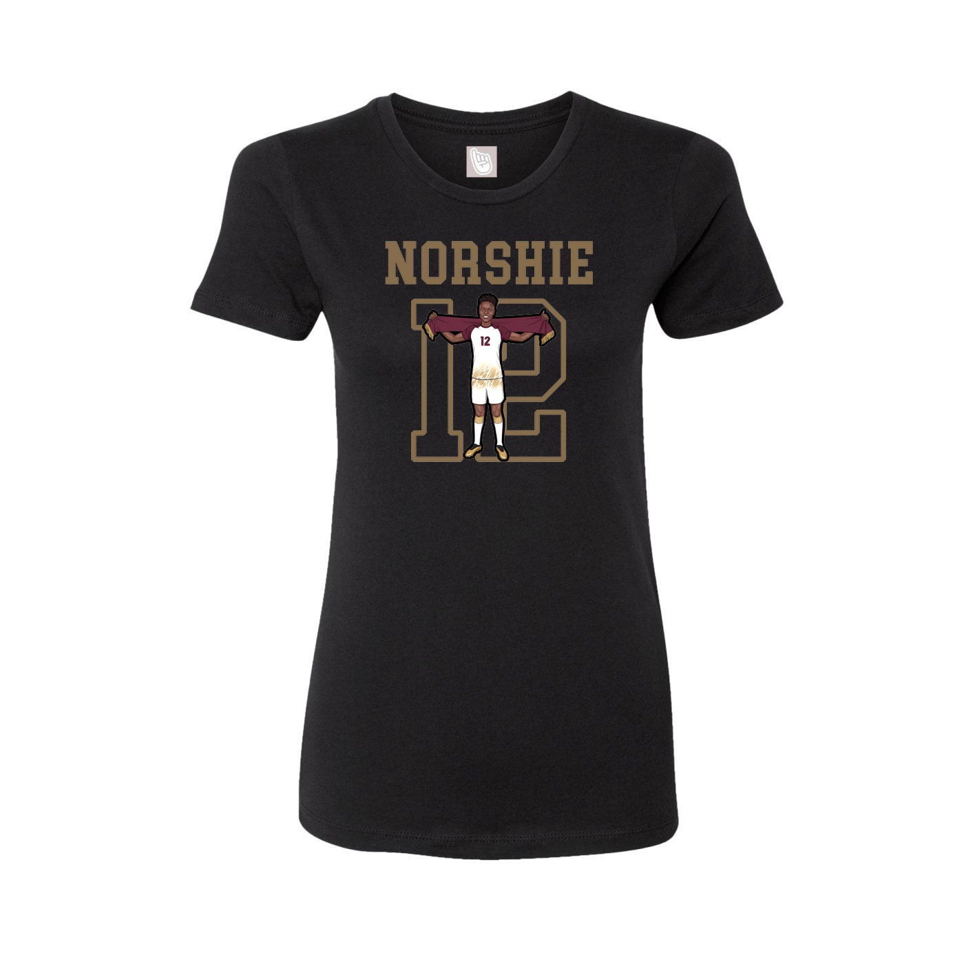 Fitted Women's Tee — Shirsey in Black