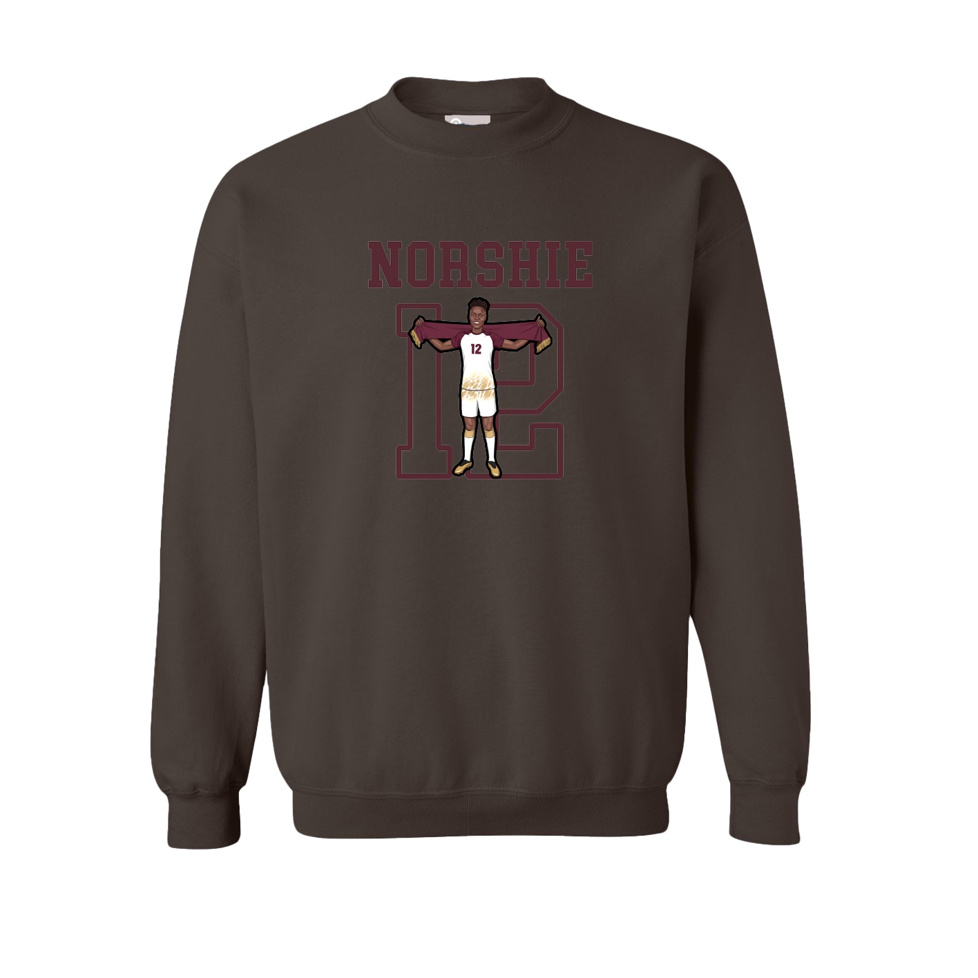 Fleece Crew — Shirsey in Brown