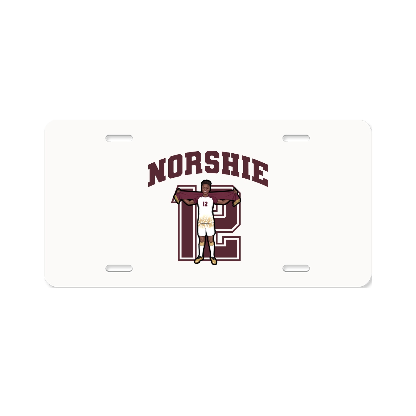 License Plate — Number in Classic
