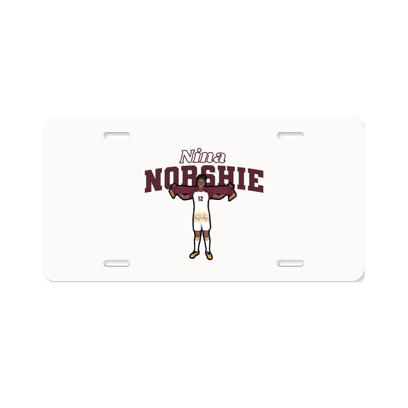 License Plate — Name Arch in Classic
