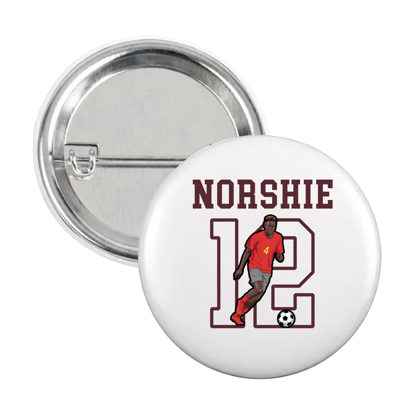 Game Day Button — Shirsey in White
