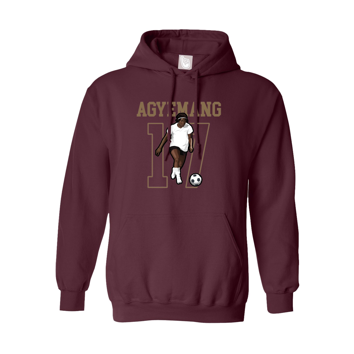 Hoodie — Shirsey in Maroon