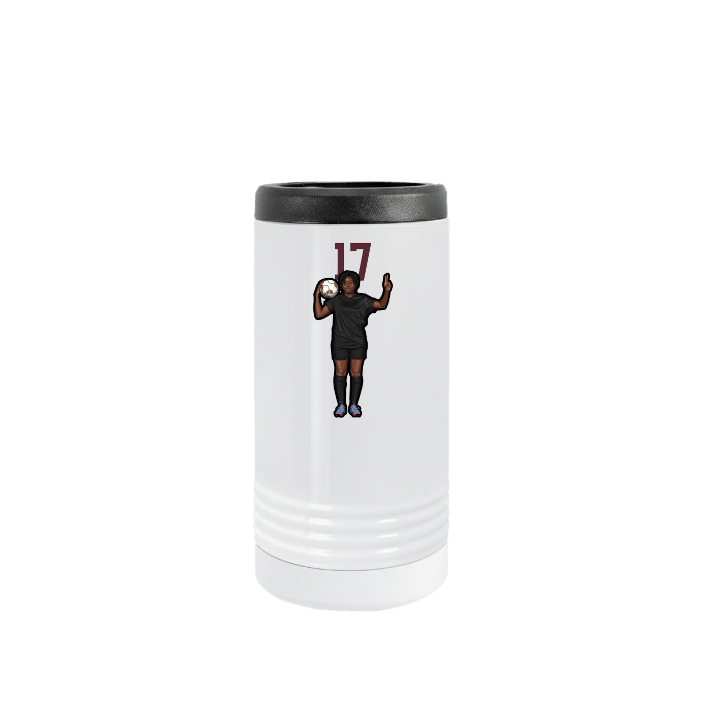 Slim Beverage Holder — Number Top in White