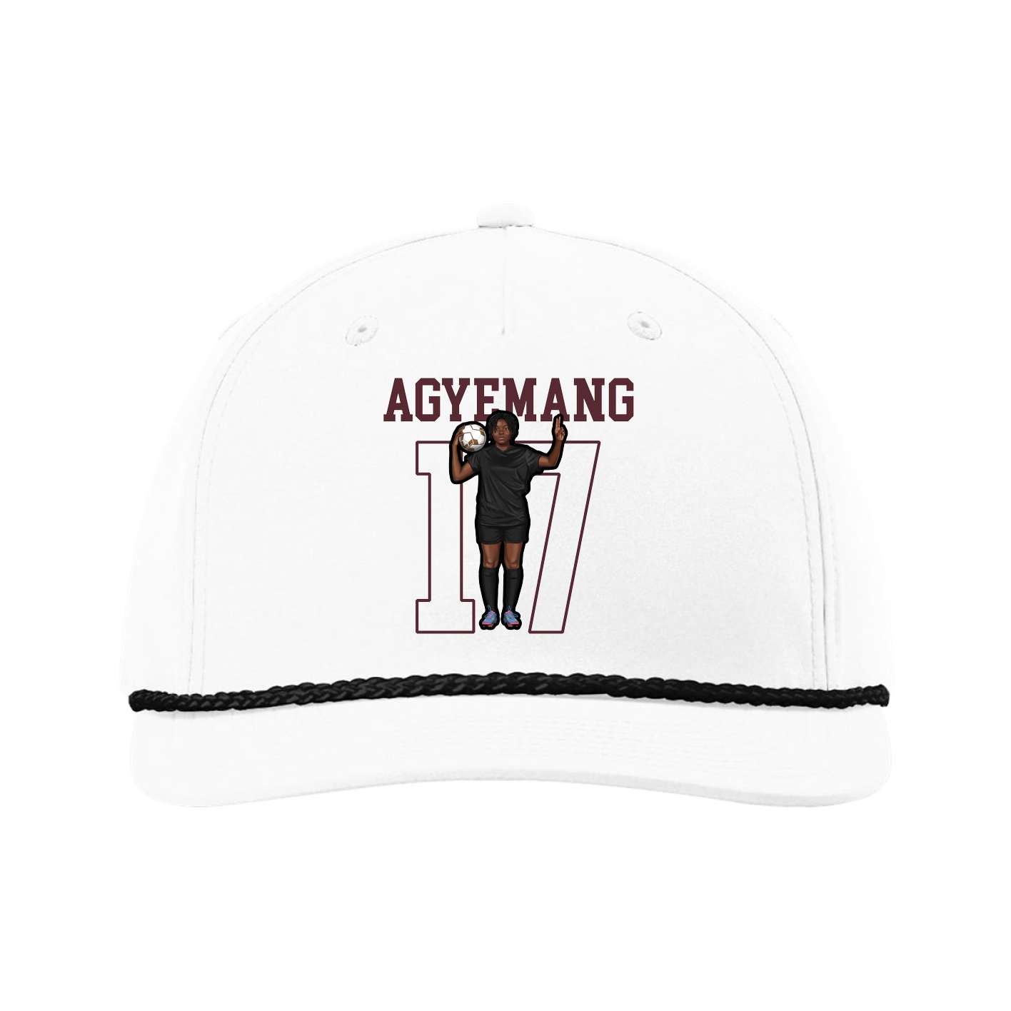 Five-Panel Classic Rope Cap — Shirsey in White