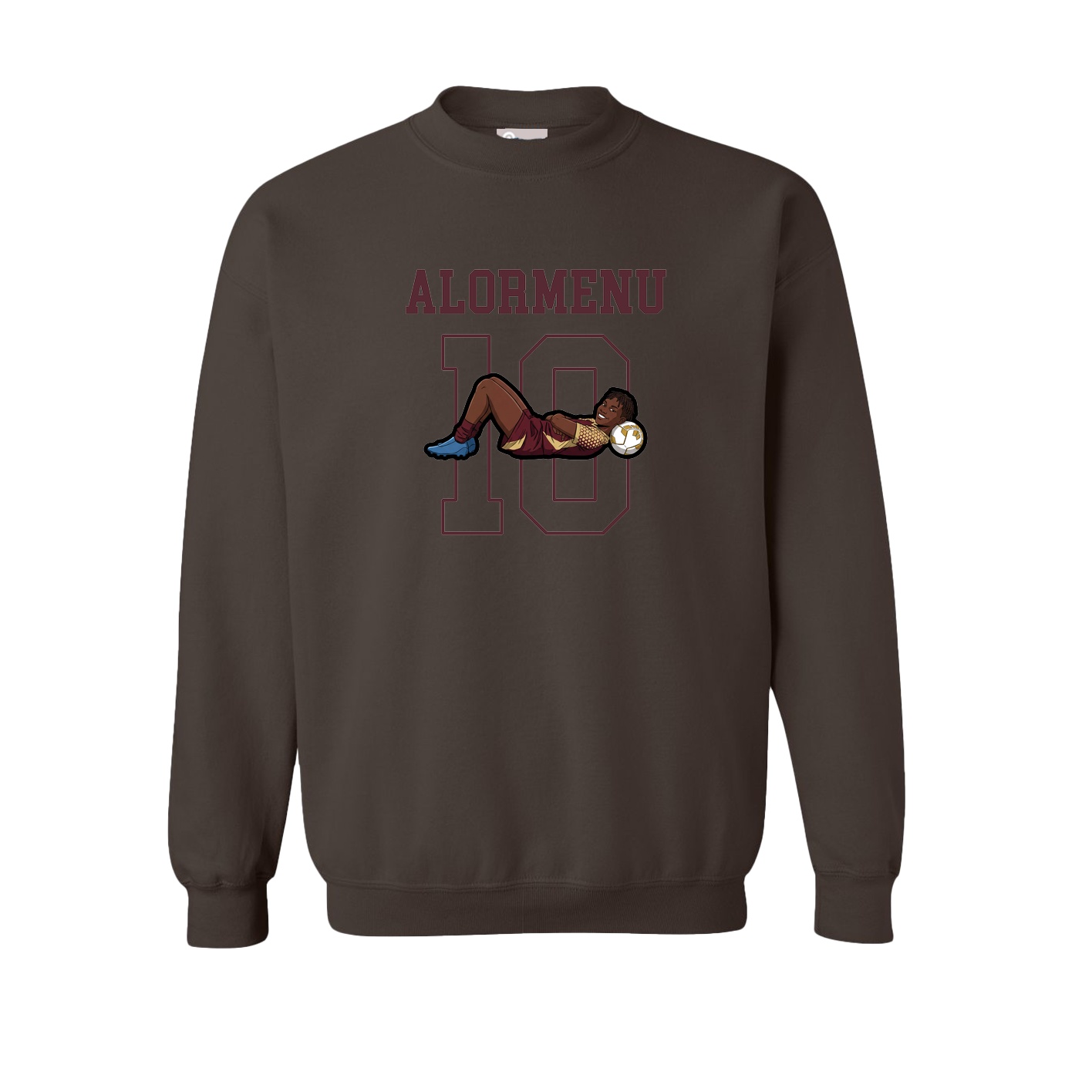 Fleece Crew — Shirsey in Brown