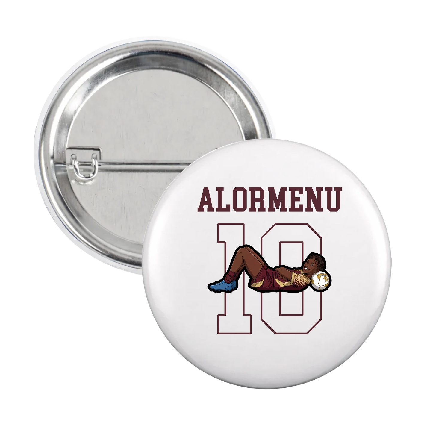 Game Day Button — Shirsey in White