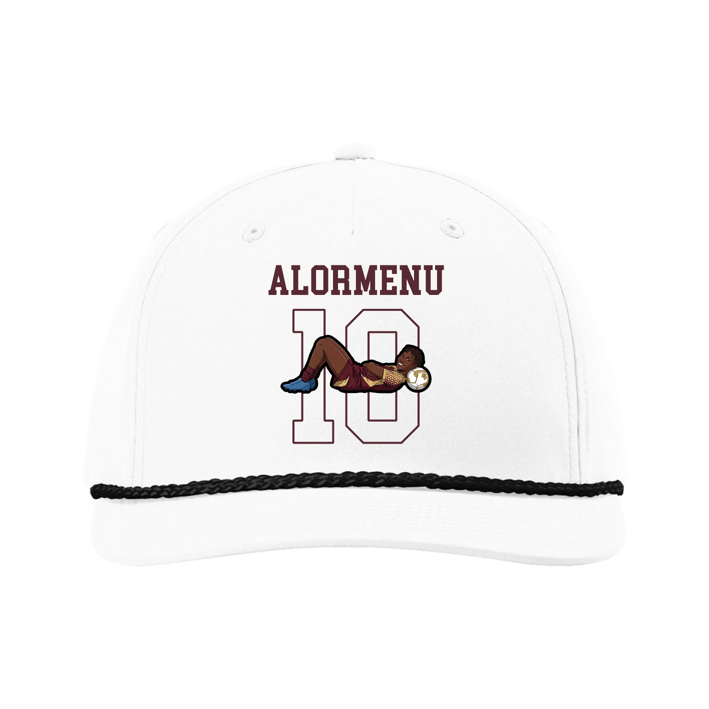 Five-Panel Classic Rope Cap — Shirsey in White