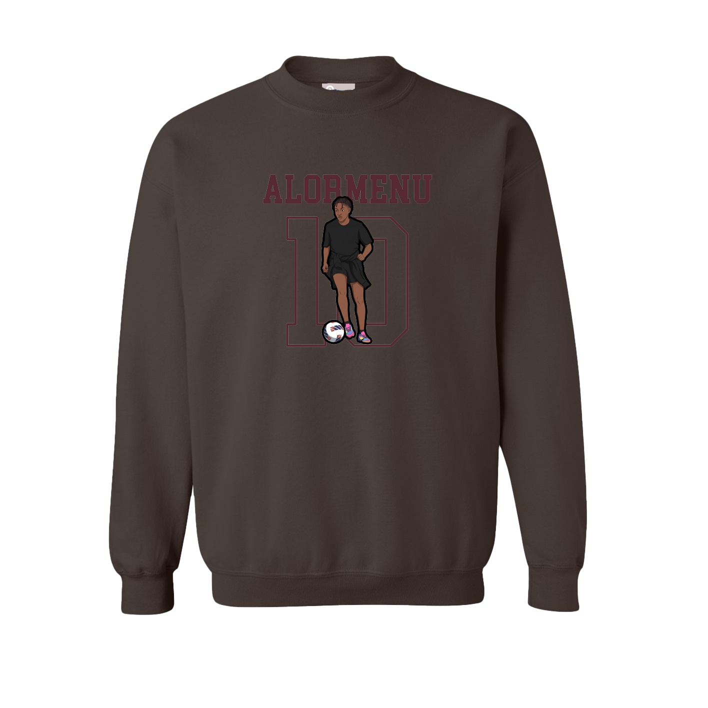 Fleece Crew — Shirsey in Brown