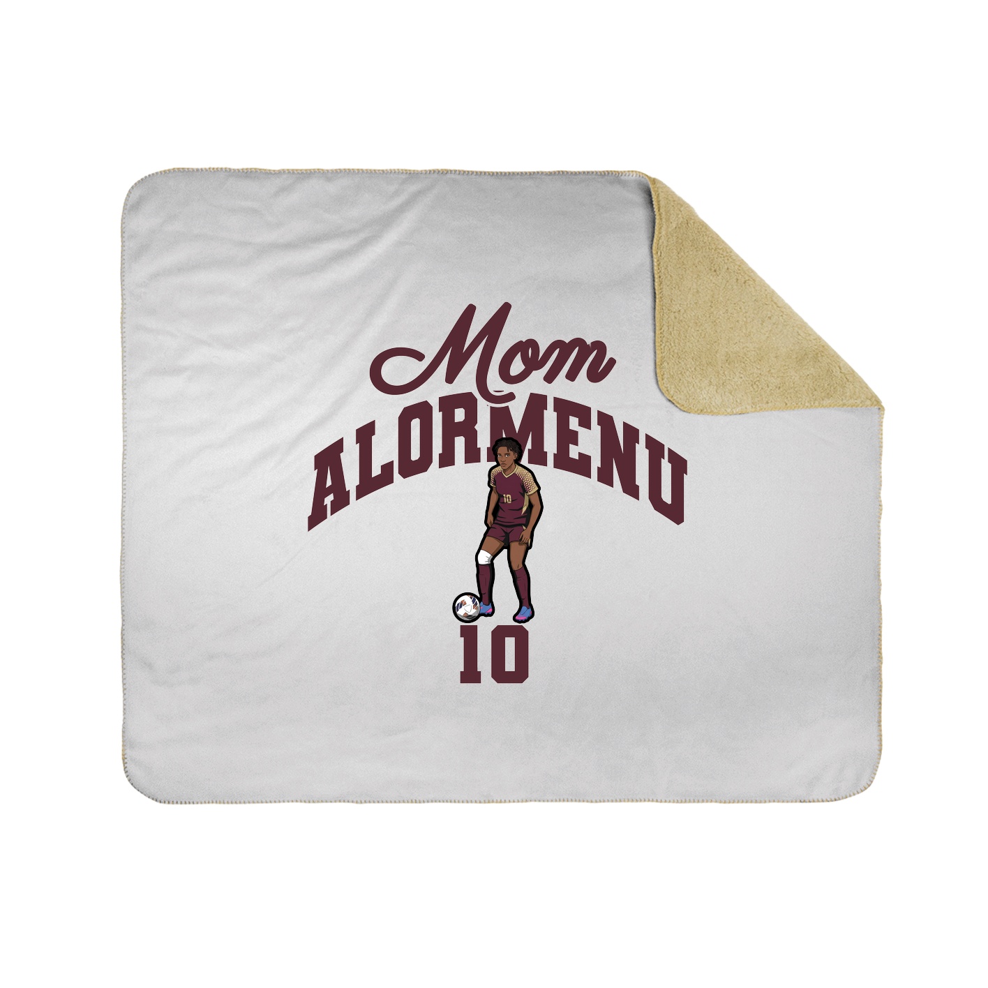 Throw Blanket — Mothers Day Arch in White