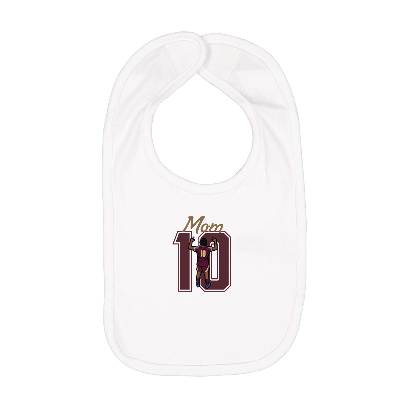 Infant Bib — Mothers Day Shirsey in White