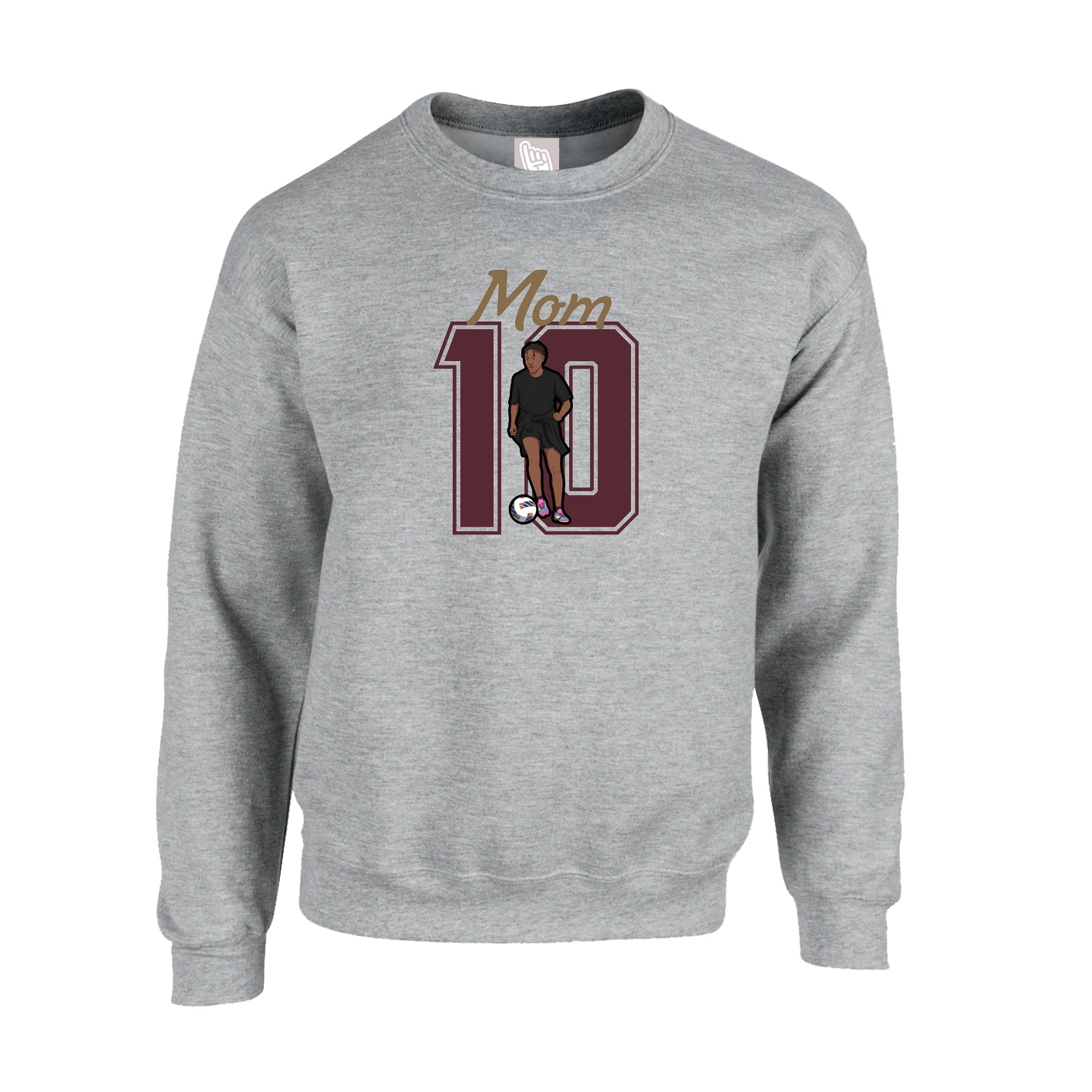 Fleece Crew — Mothers Day Shirsey in Grey