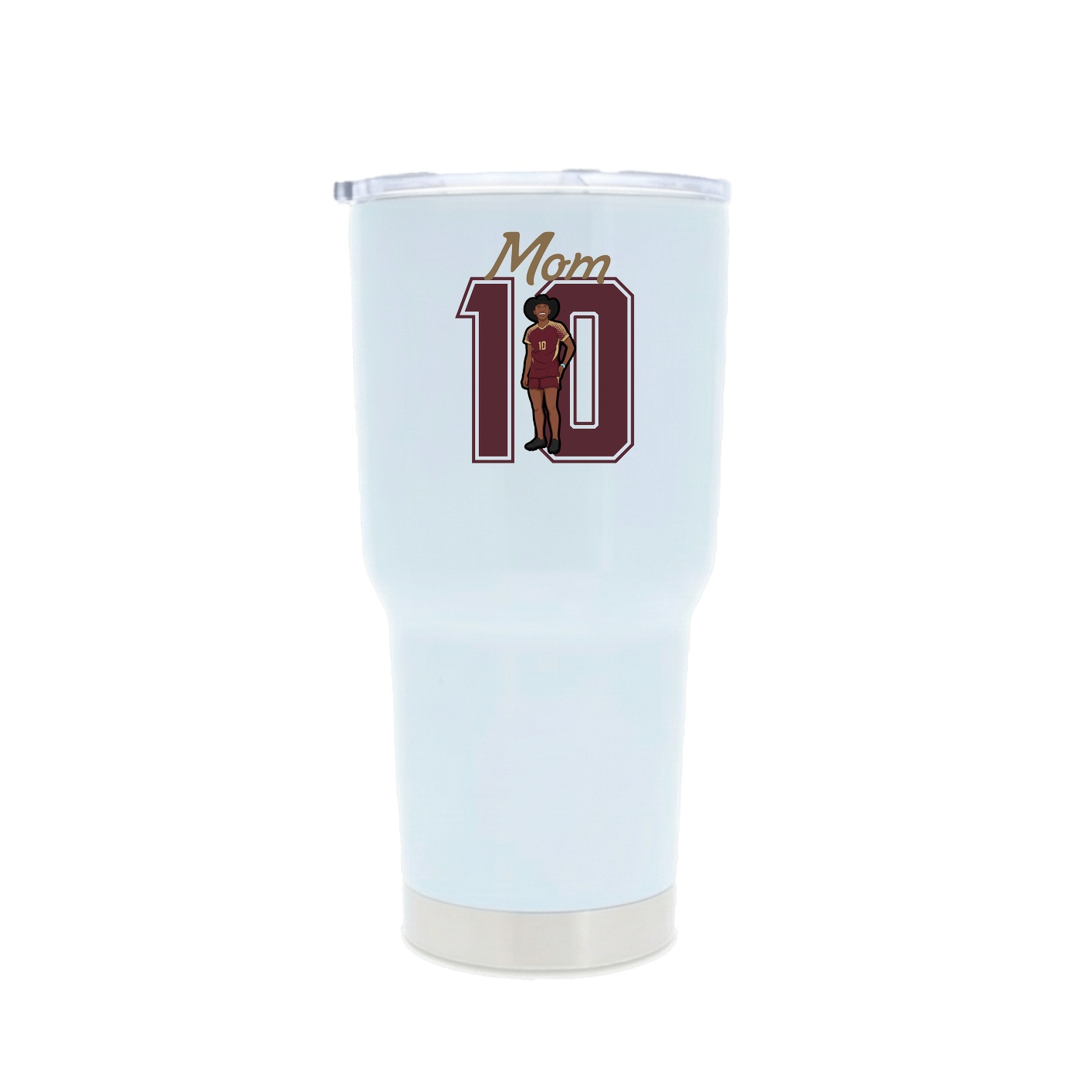30oz Stainless Steel Tumbler — Mothers Day Shirsey in White