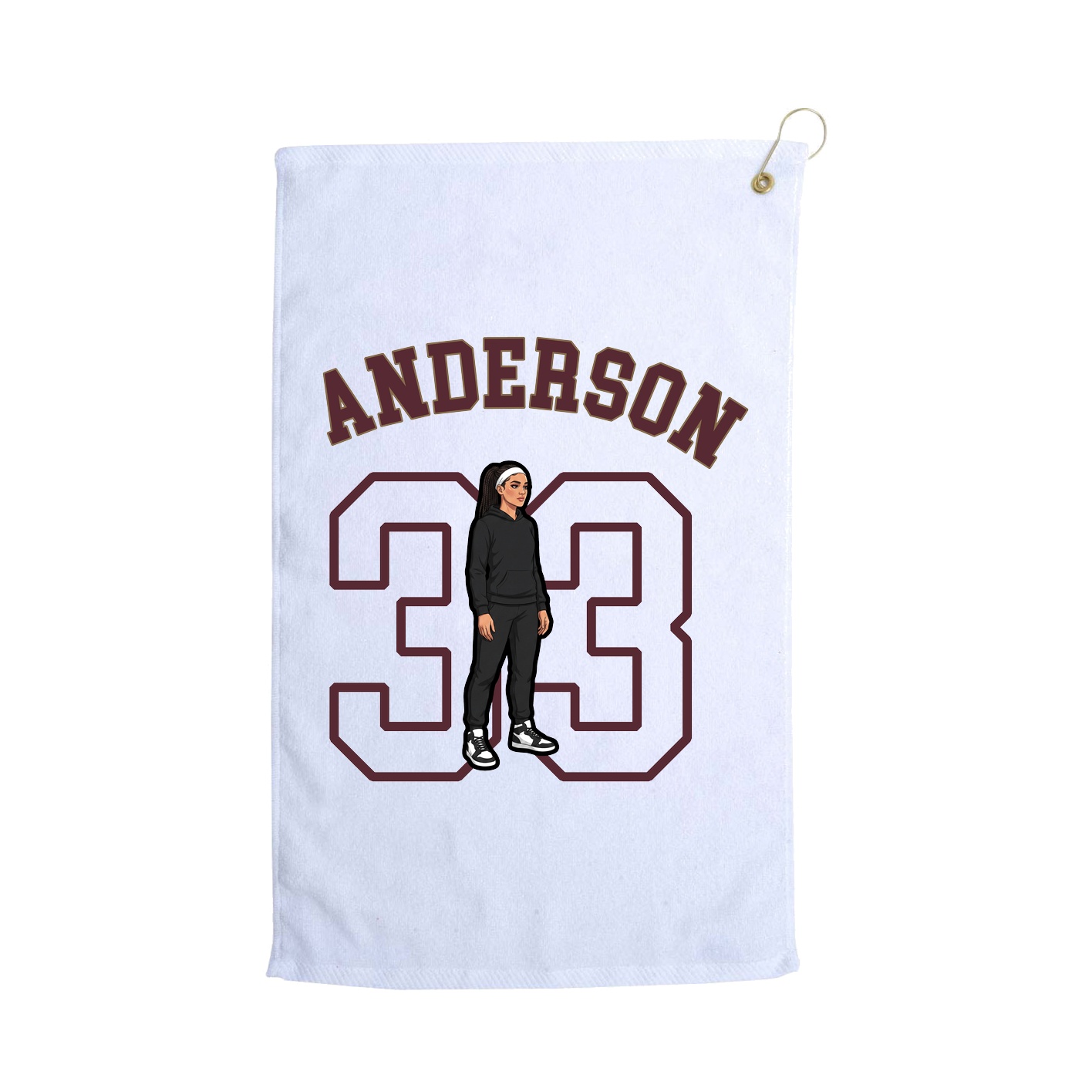 Golf Towel — Shirsey Arch in White