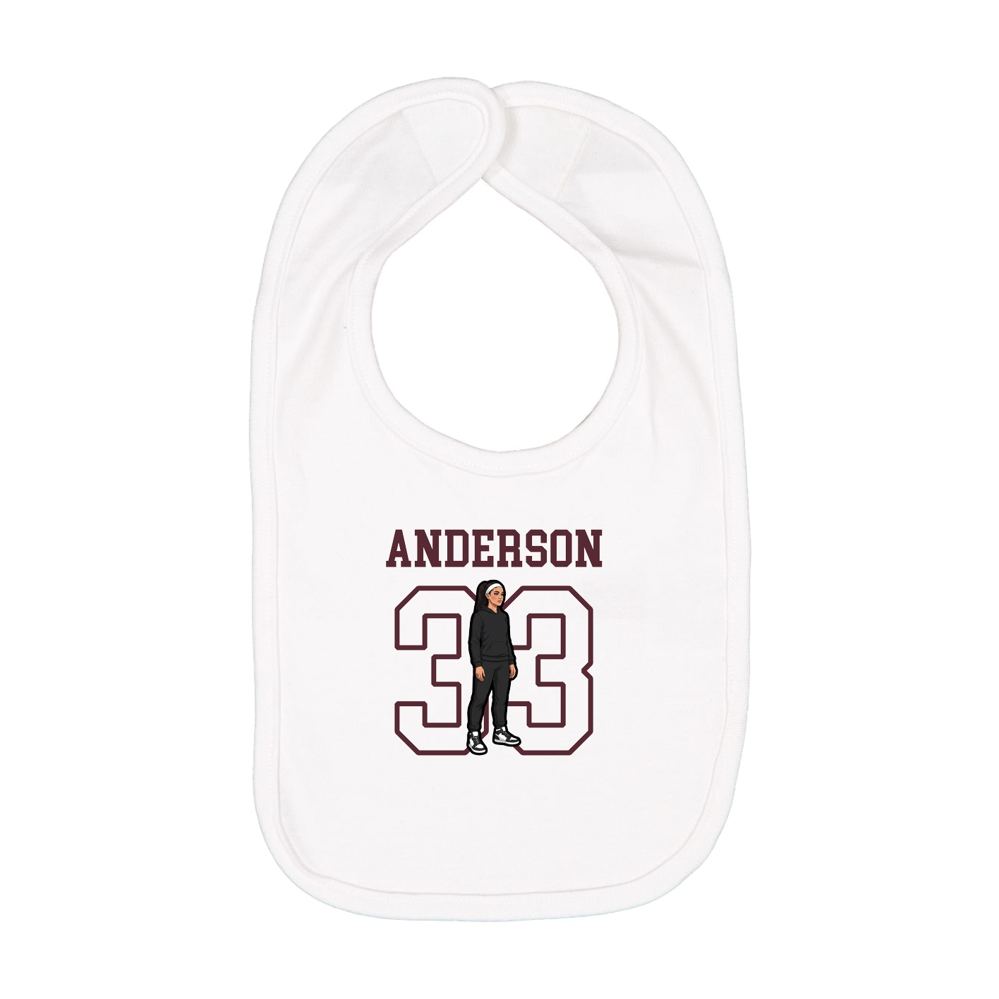 Infant Bib — Shirsey in White