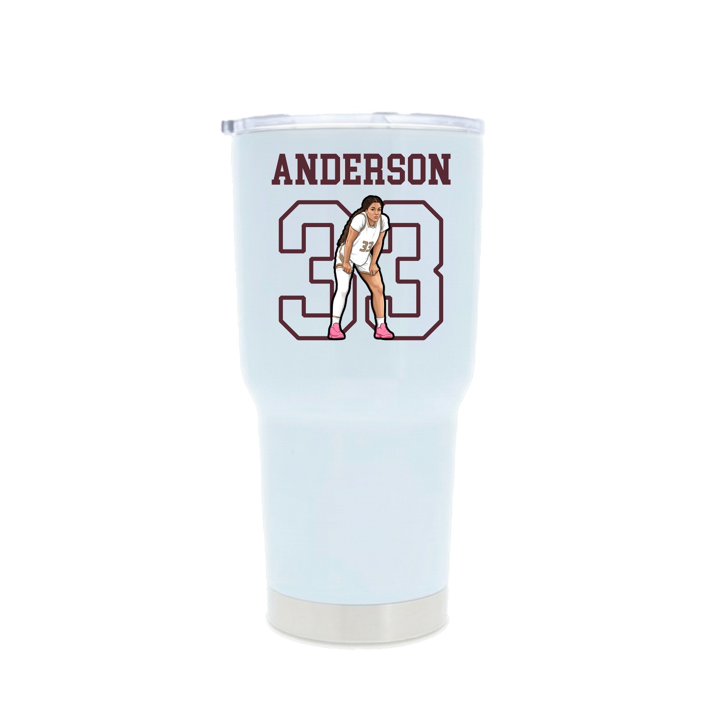 30oz Stainless Steel Tumbler — Shirsey in White