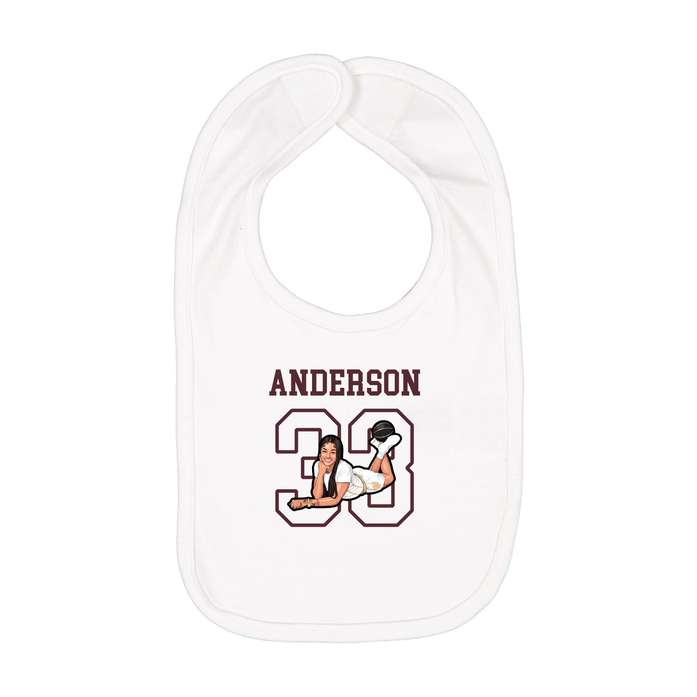 Infant Bib — Shirsey in White
