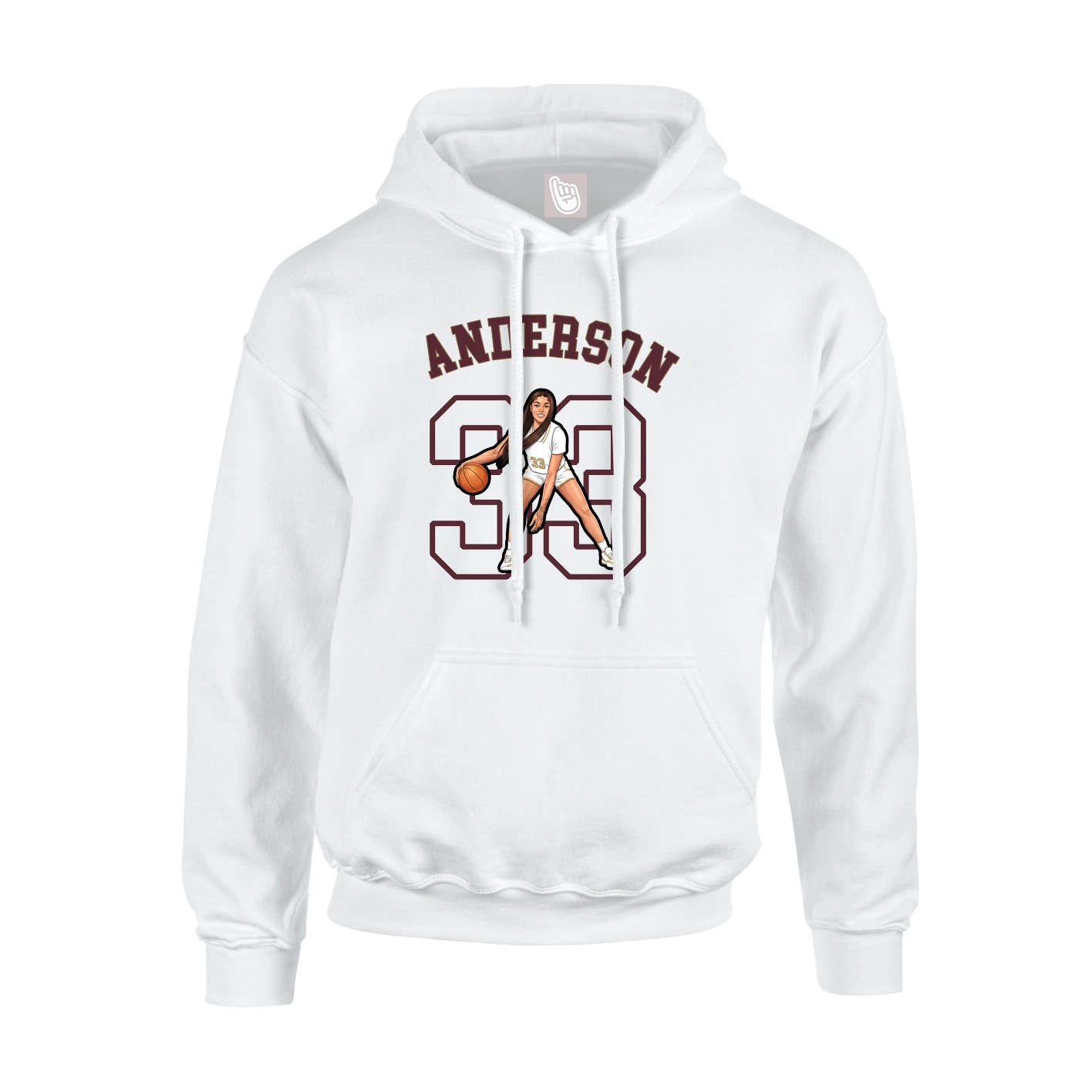 Hoodie — Shirsey Arch in White