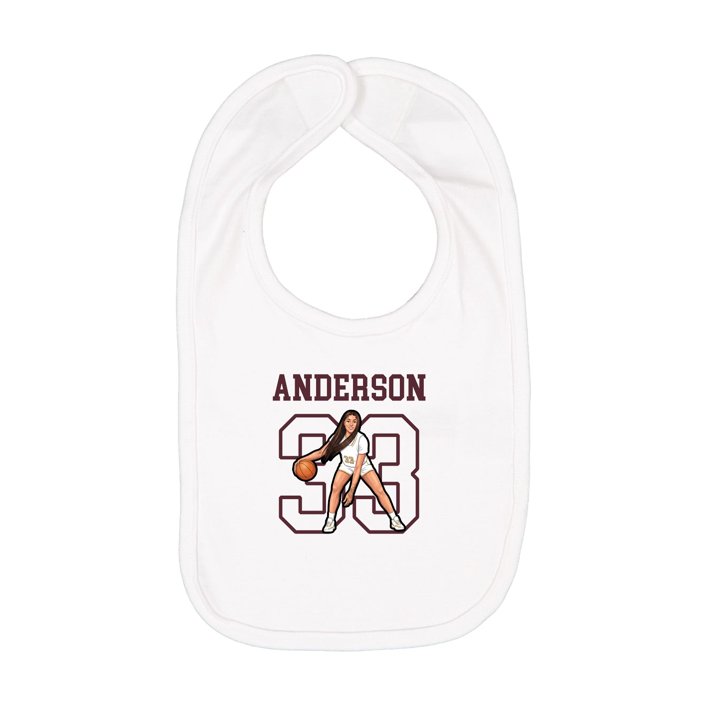 Infant Bib — Shirsey in White