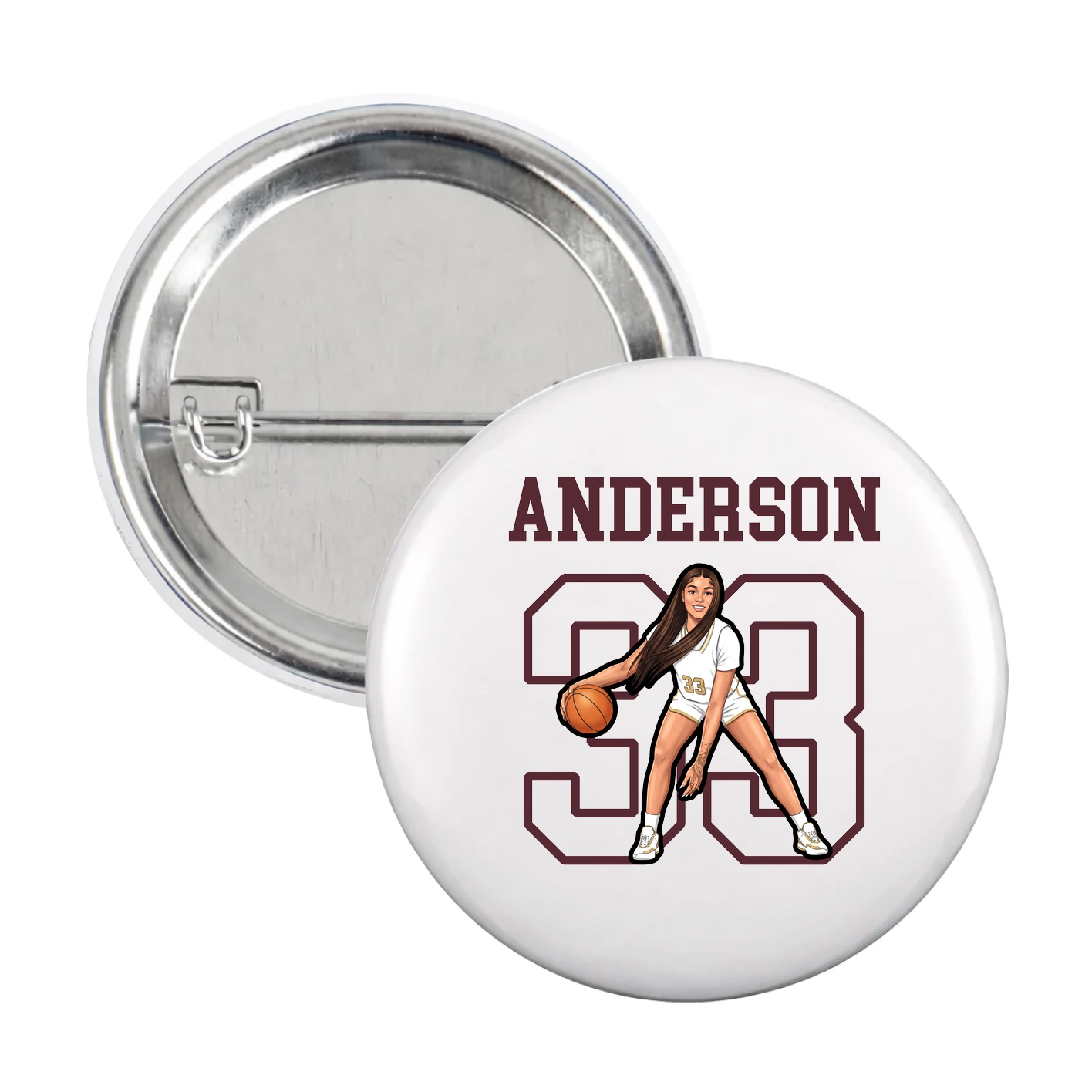 Game Day Button — Shirsey in White