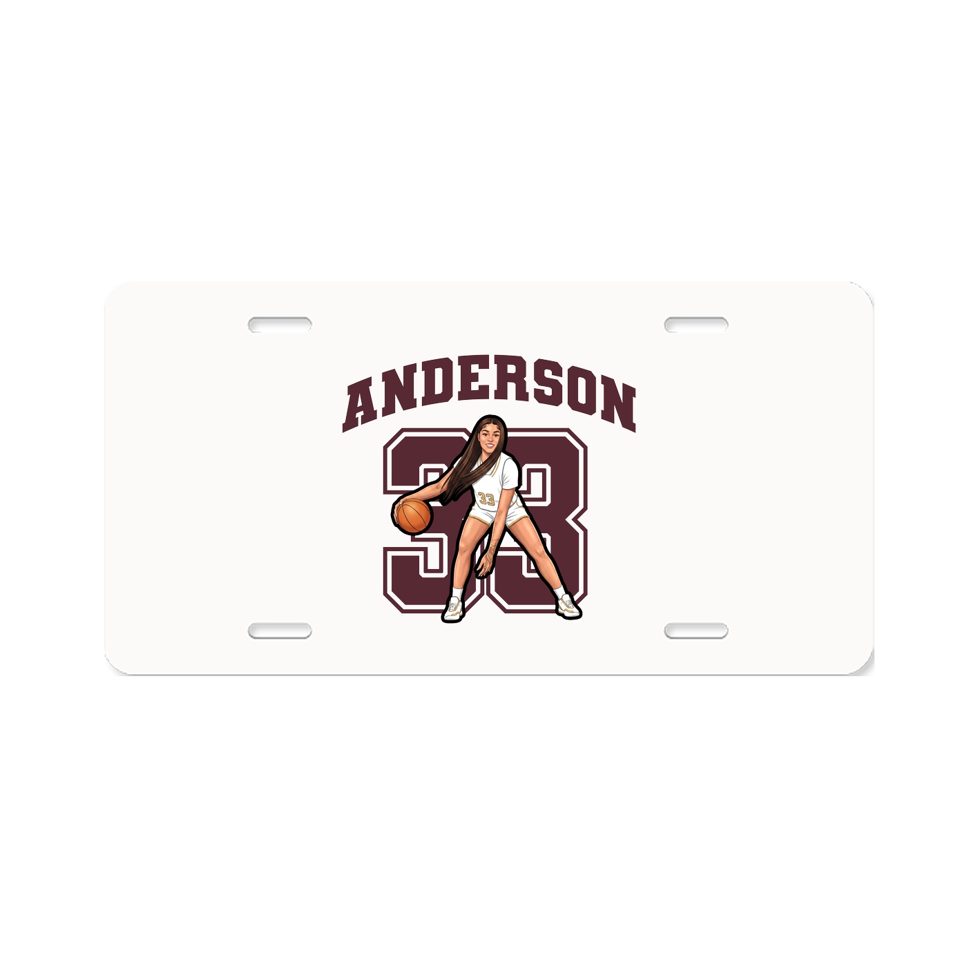 License Plate — Number in Classic
