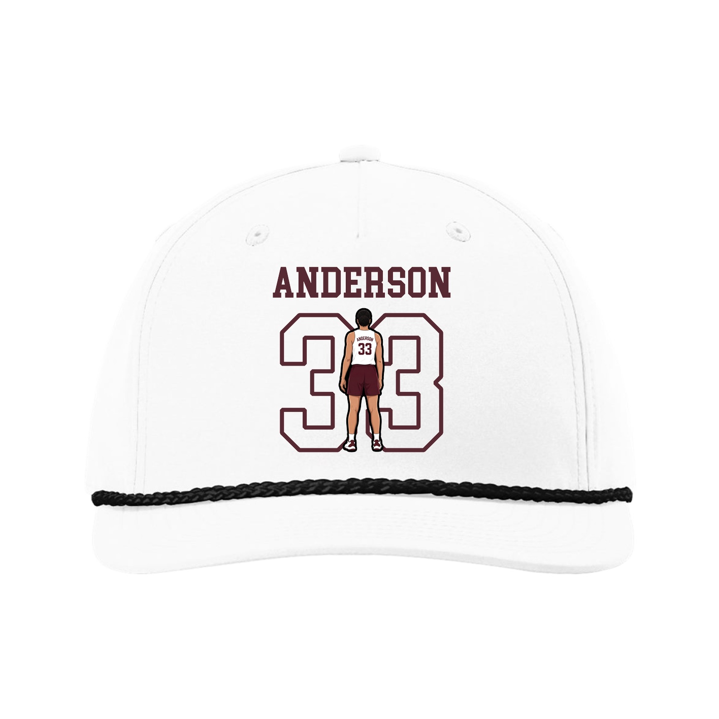 Five-Panel Classic Rope Cap — Shirsey in White