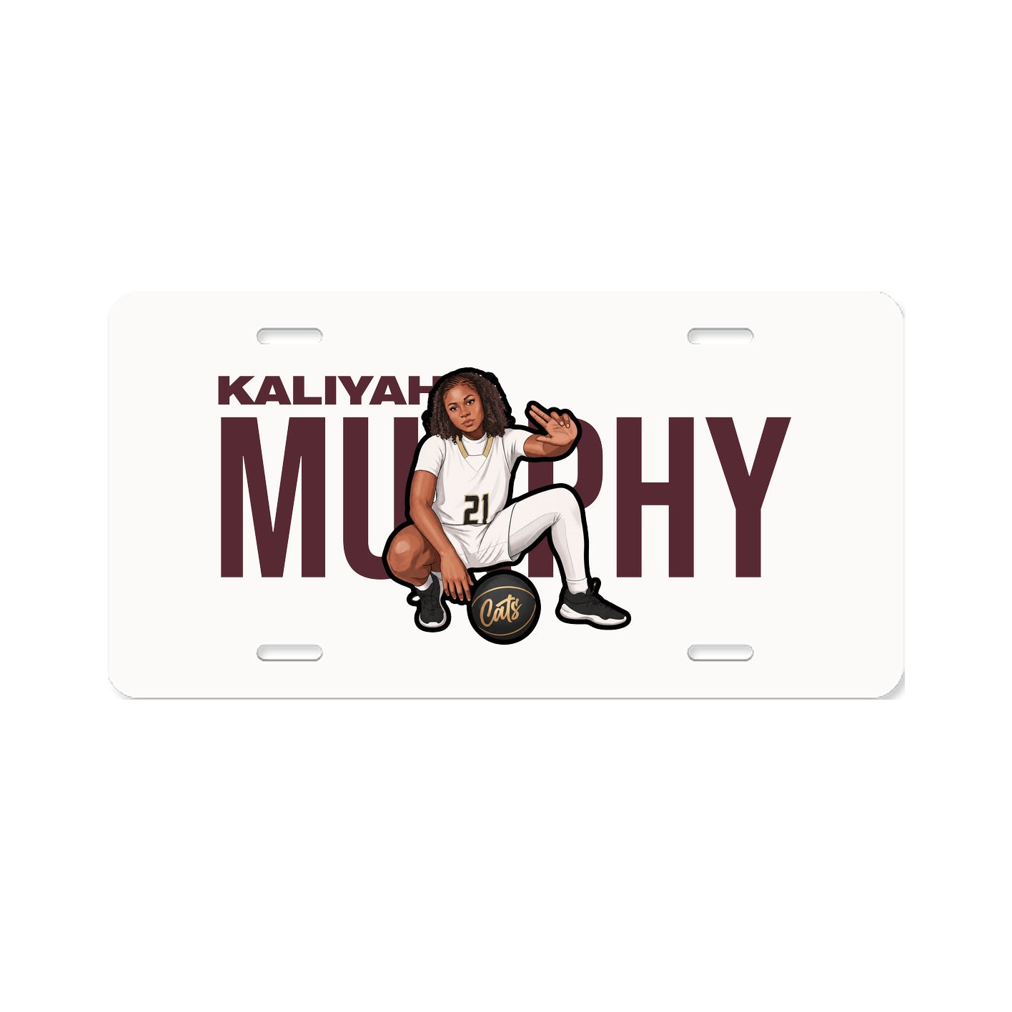 License Plate — Player Name in Classic