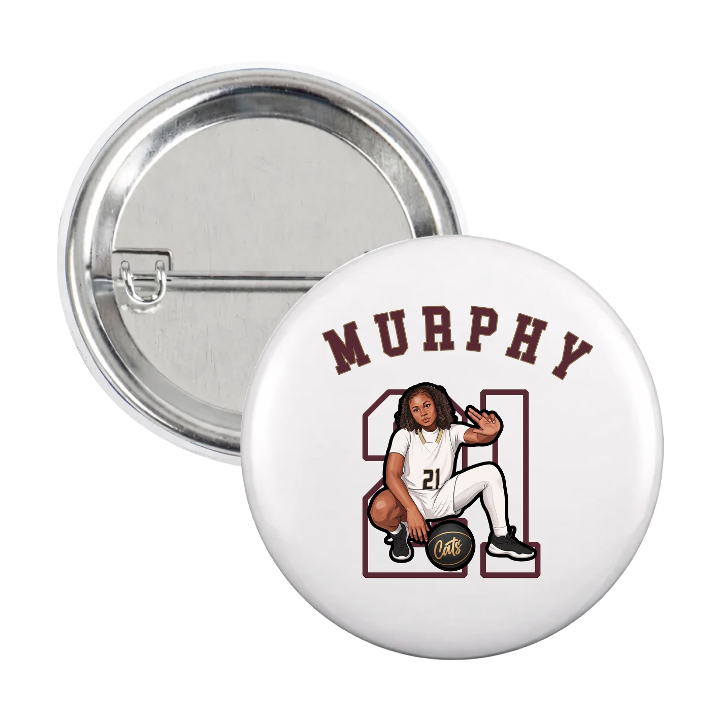 Game Day Button — Shirsey Arch in White