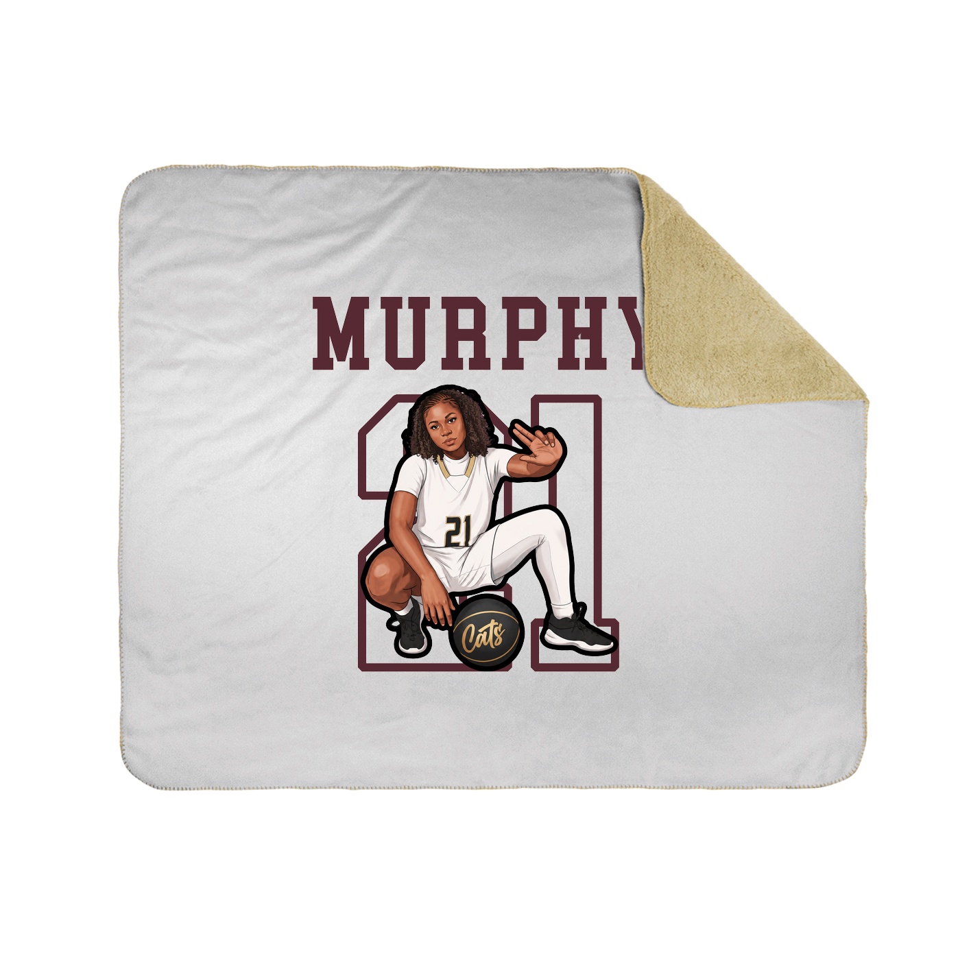 Throw Blanket — Shirsey in White