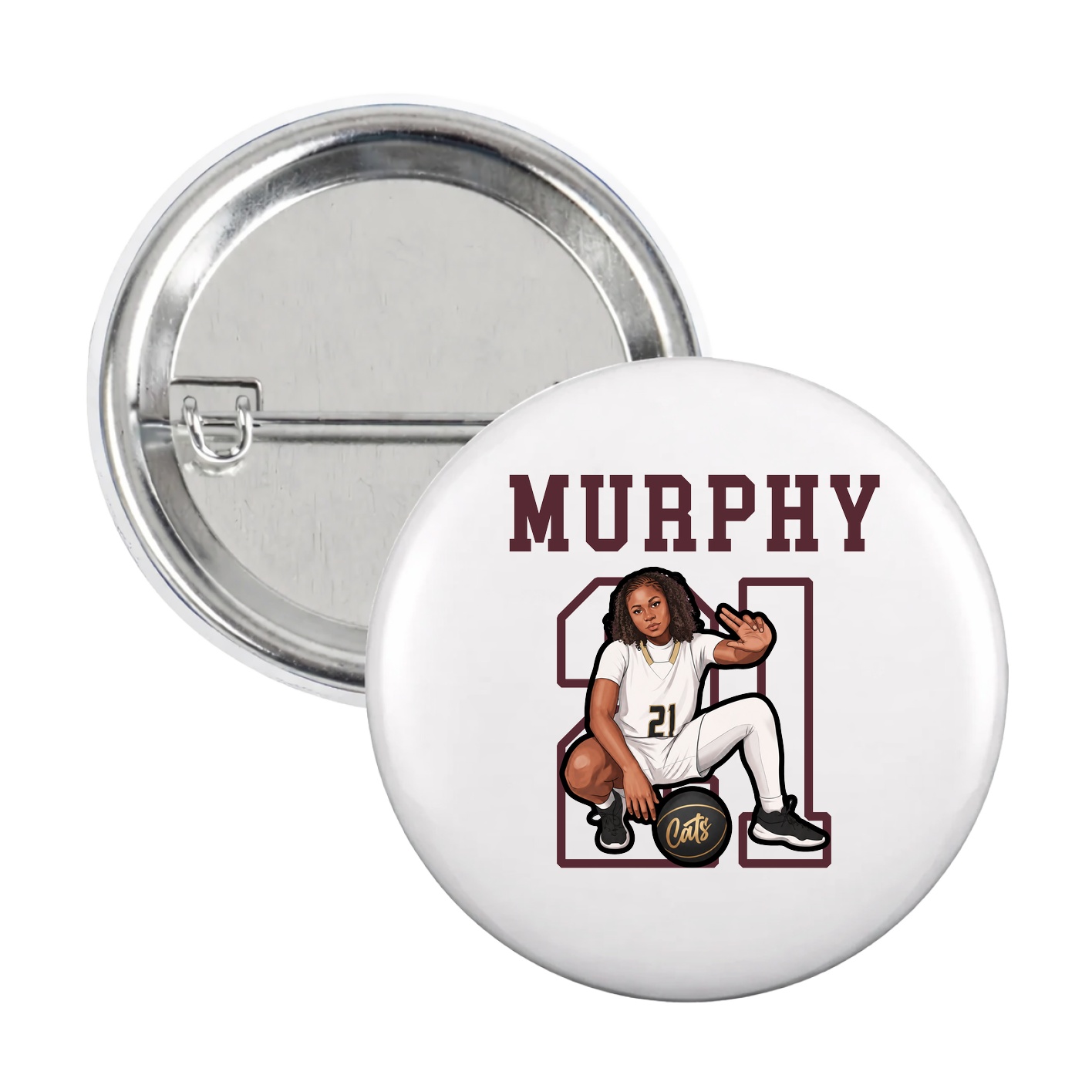 Game Day Button — Shirsey in White