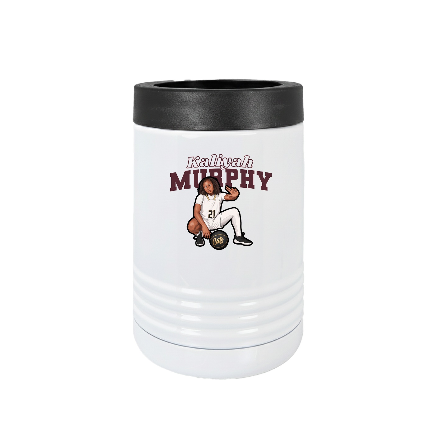 Beverage Holder — Name Arch in White