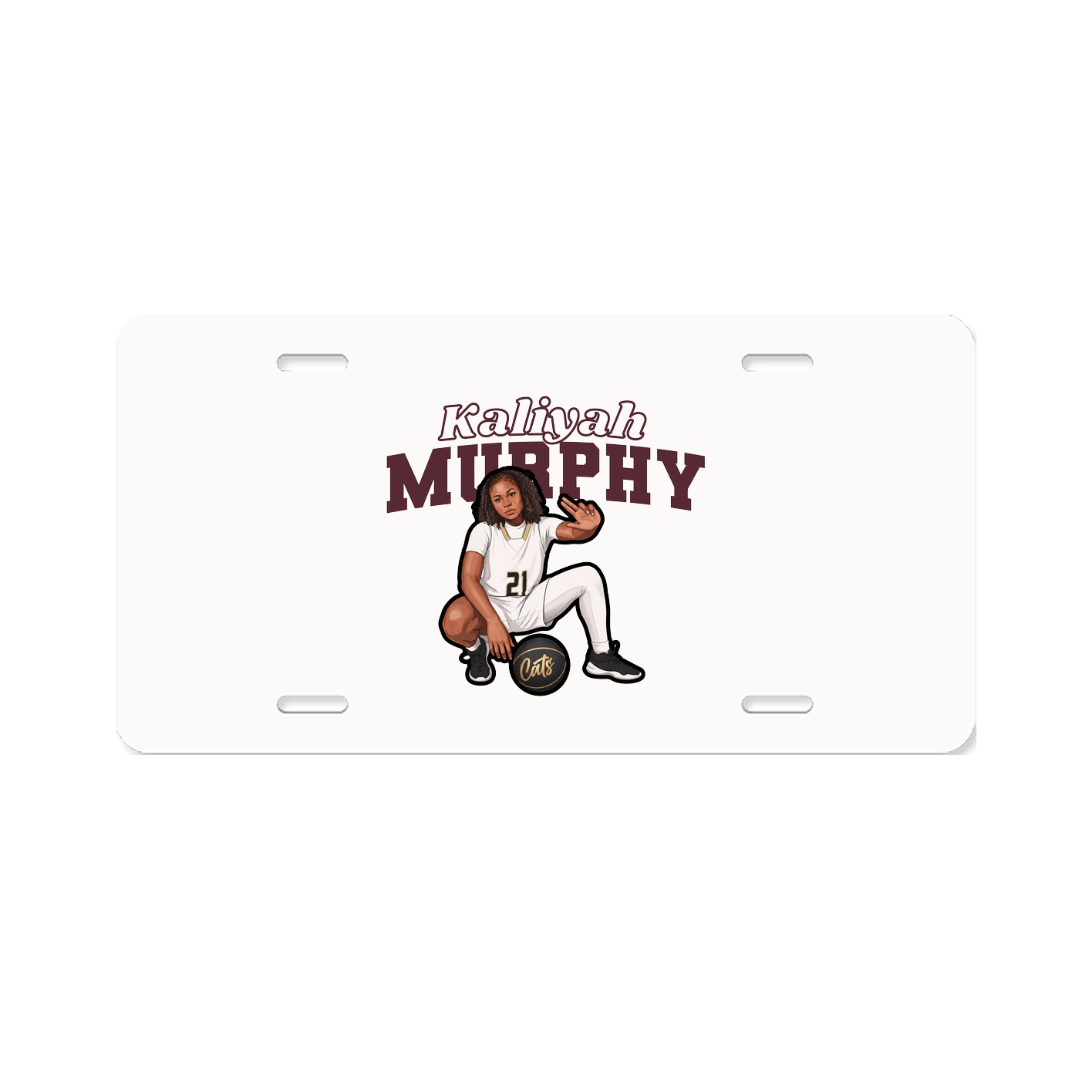 License Plate — Name Arch in Classic