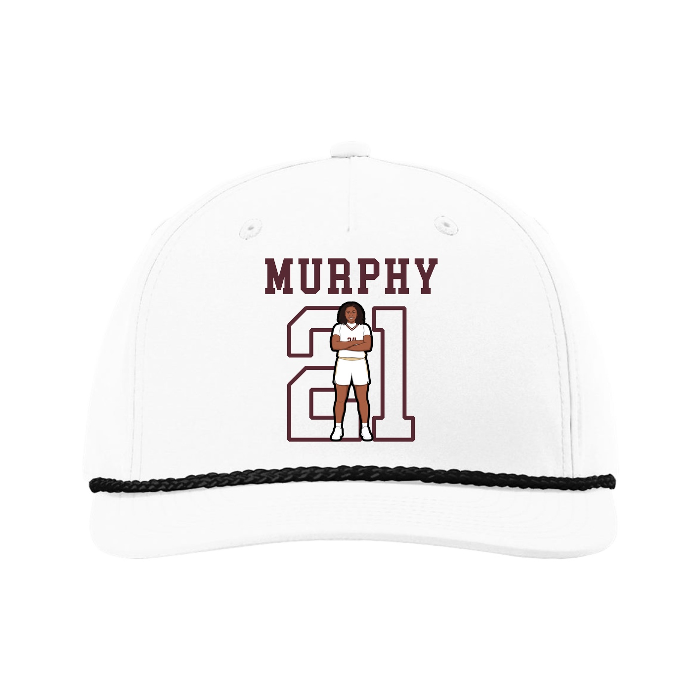 Five-Panel Classic Rope Cap — Shirsey in White