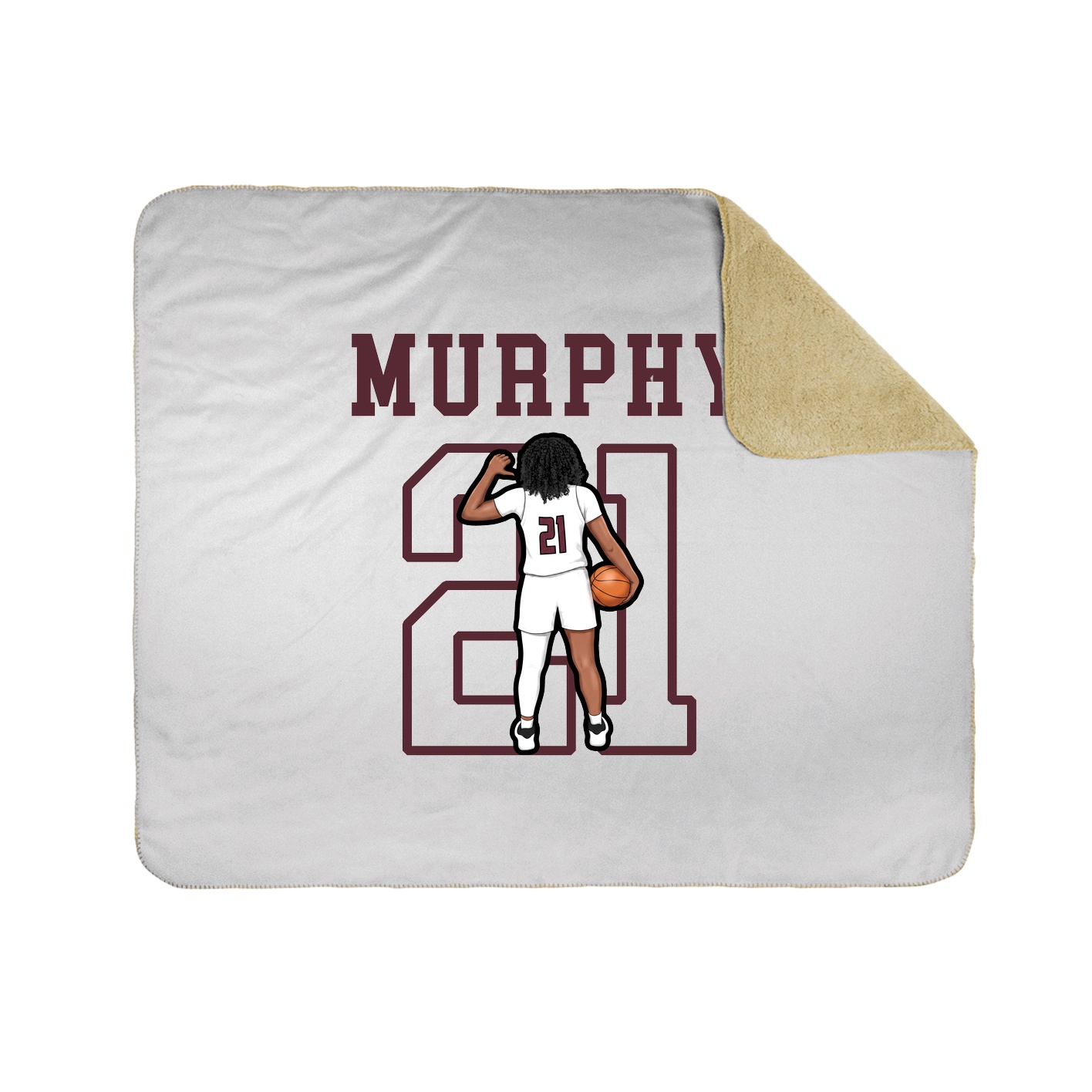 Throw Blanket — Shirsey in White