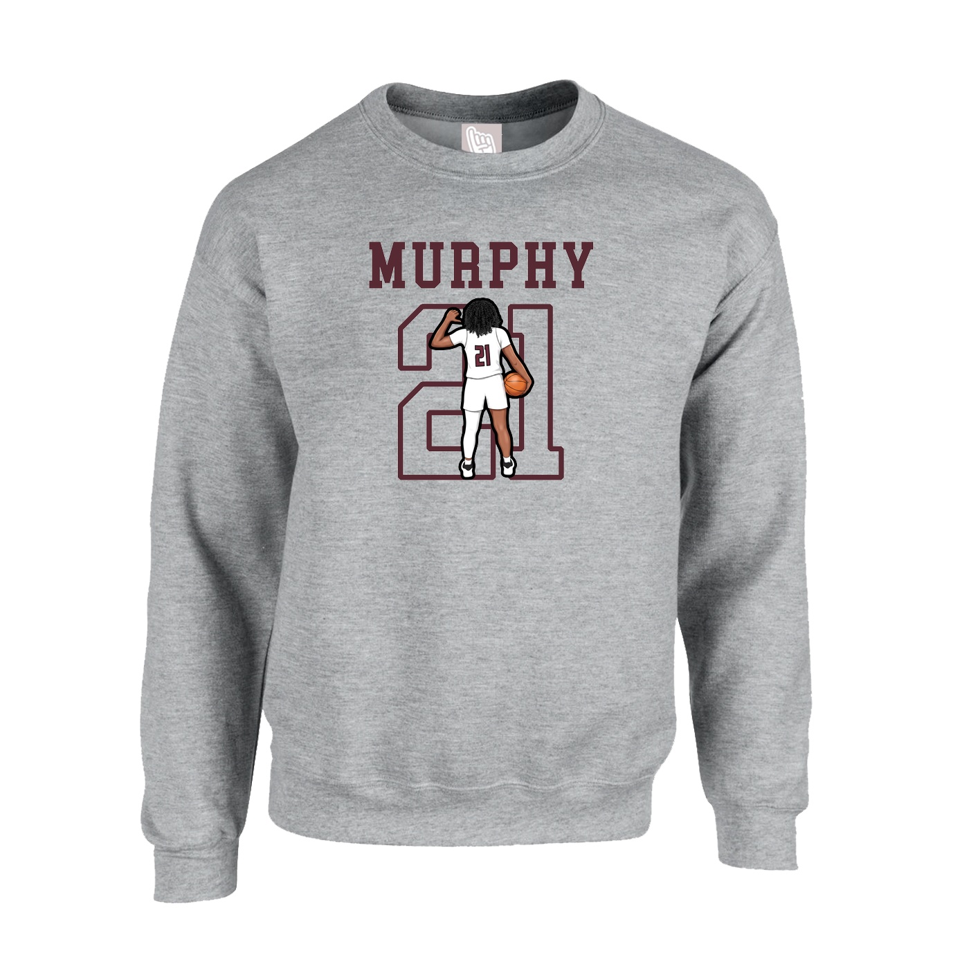 Fleece Crew — Shirsey in Grey