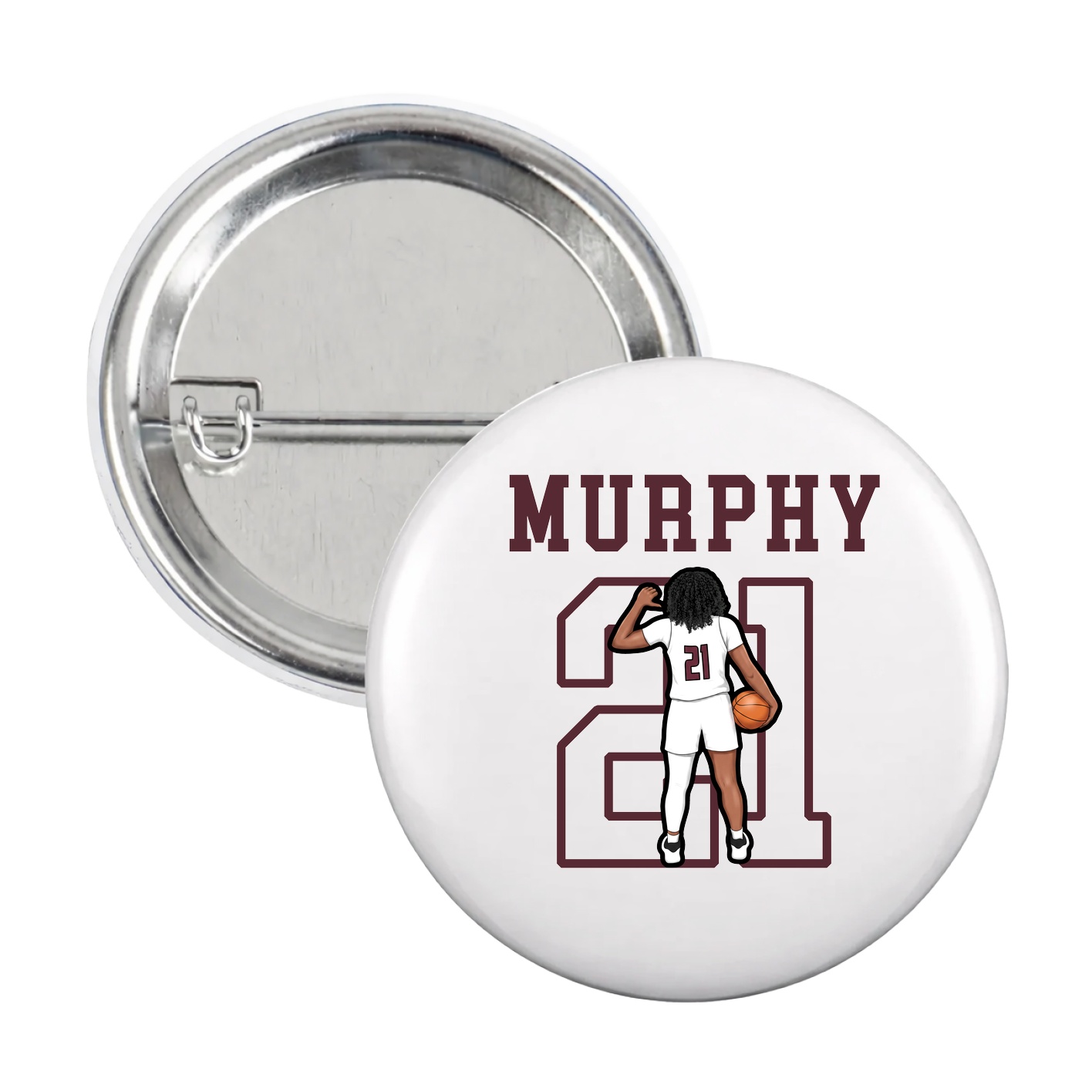 Game Day Button — Shirsey in White