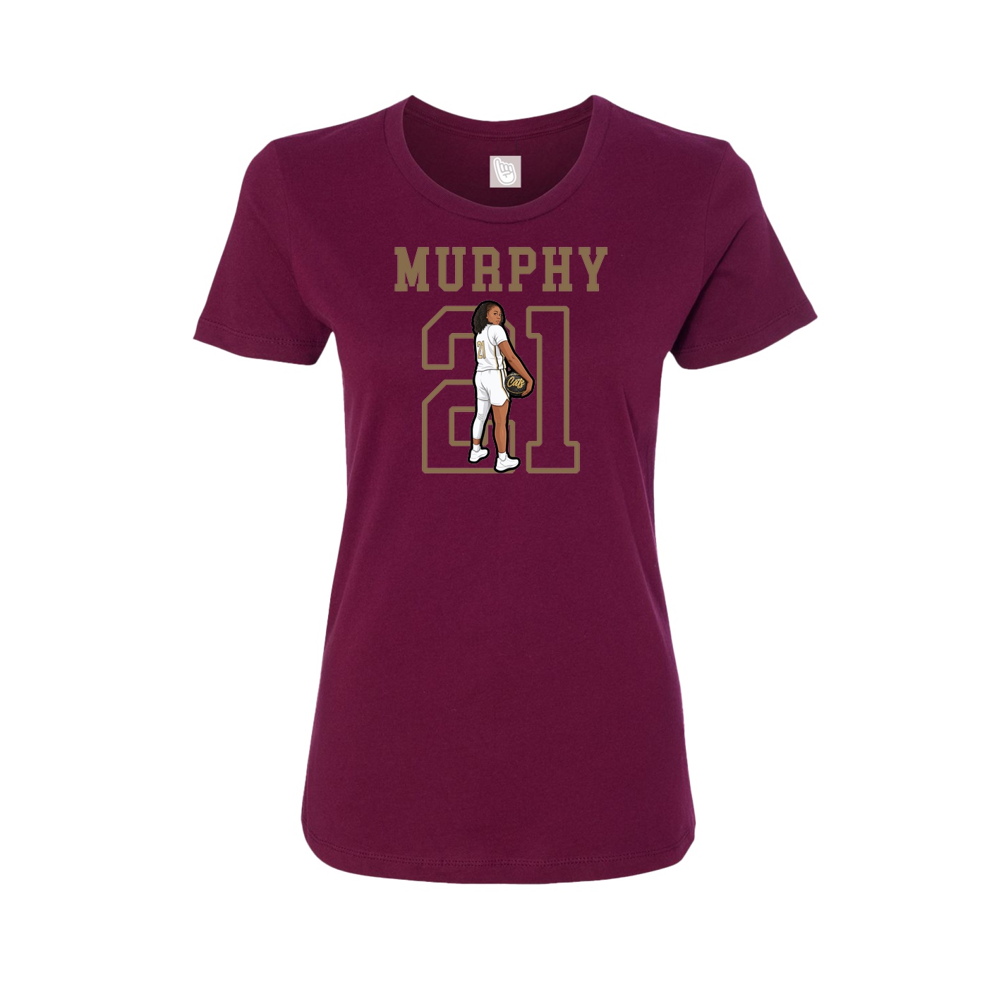 Fitted Women's Tee — Shirsey in Maroon