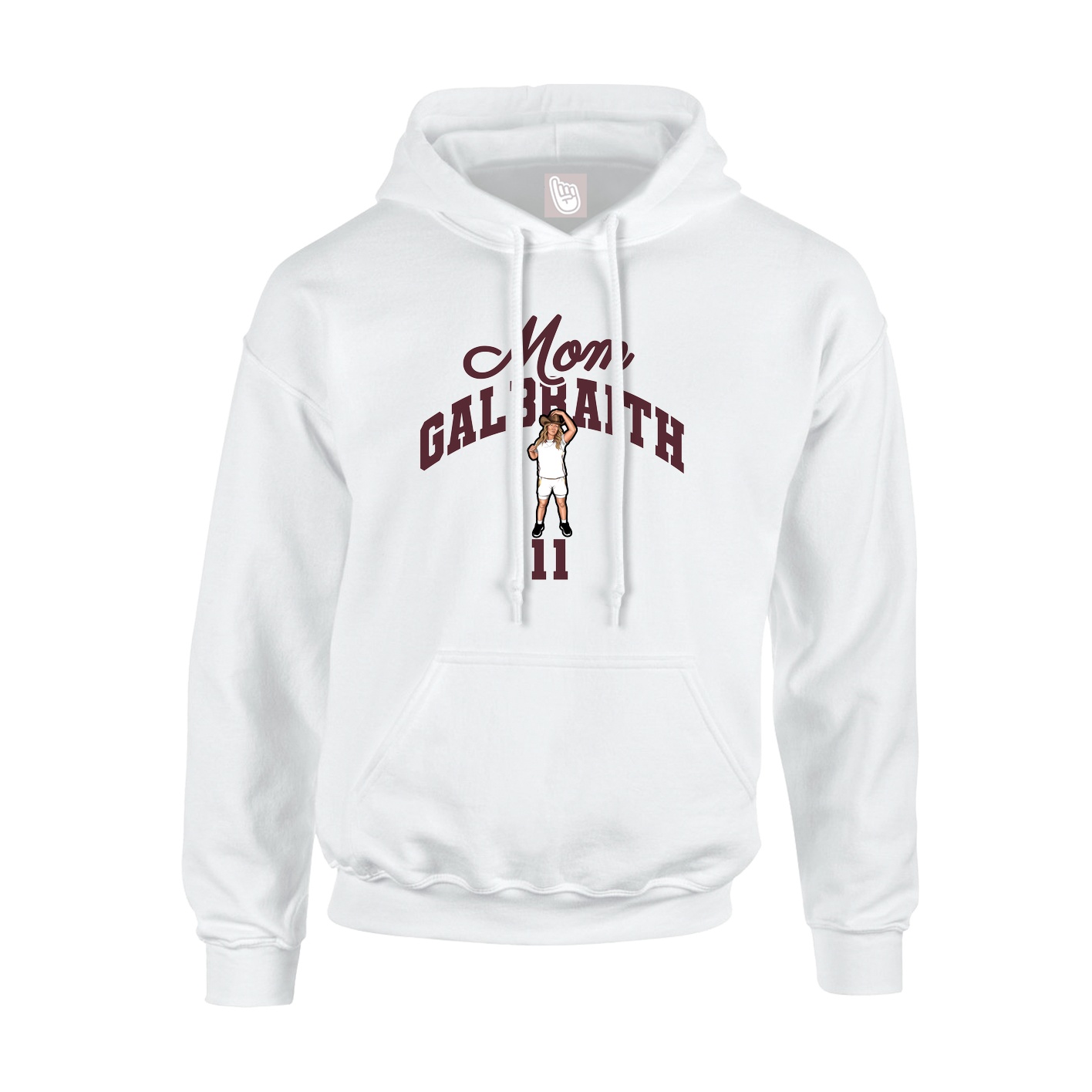 Hoodie — Mothers Day Arch in White