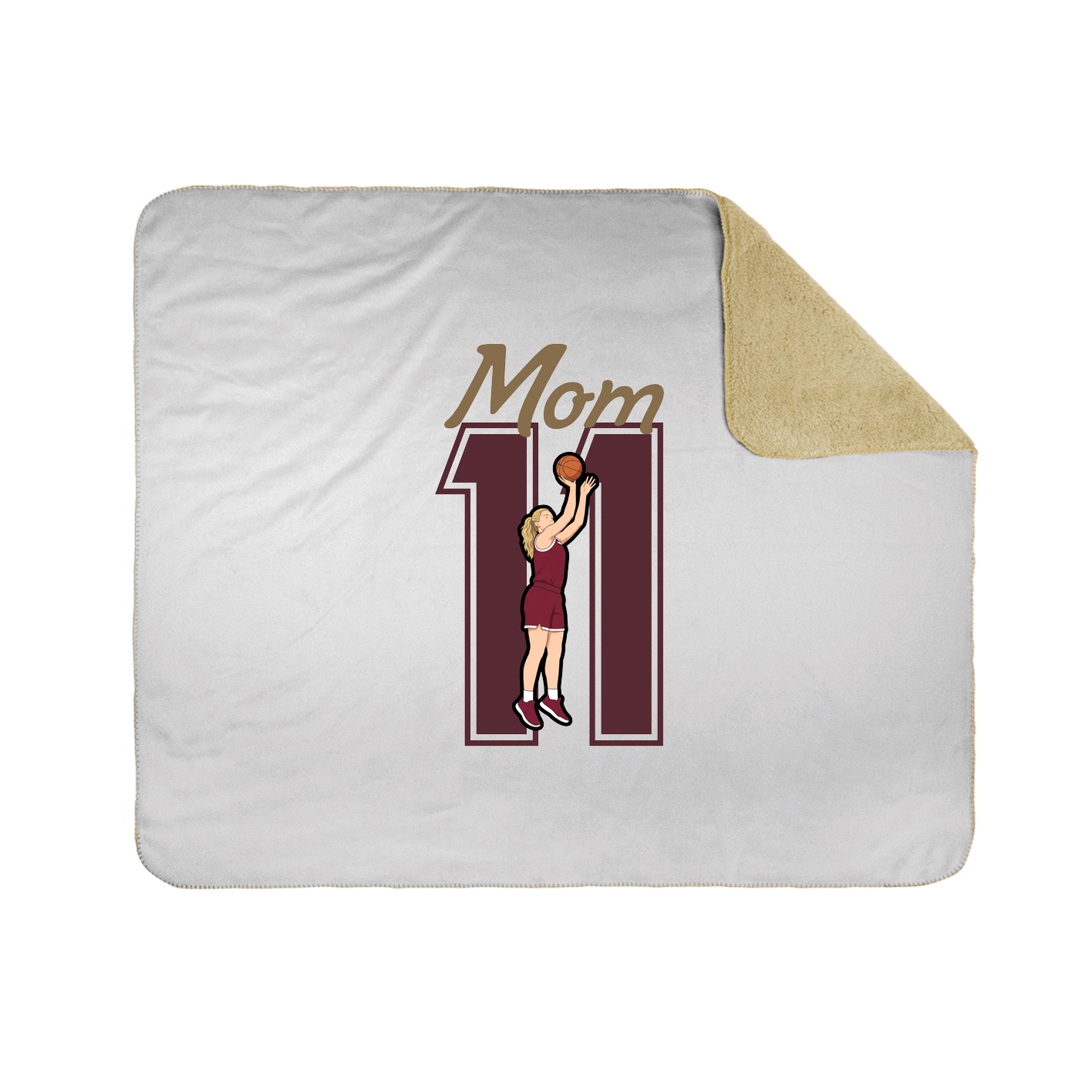 Throw Blanket — Mothers Day Shirsey in White