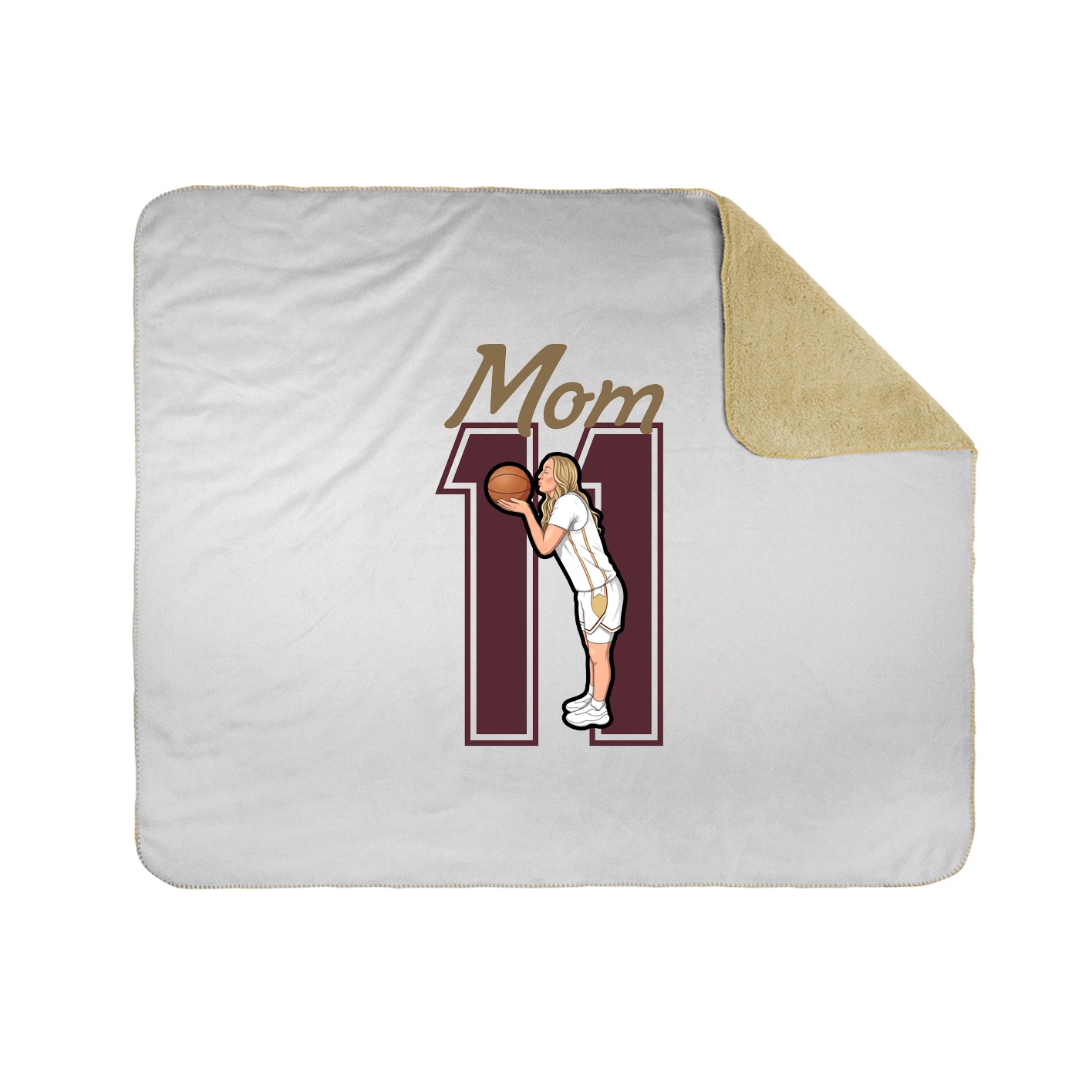 Throw Blanket — Mothers Day Shirsey in White