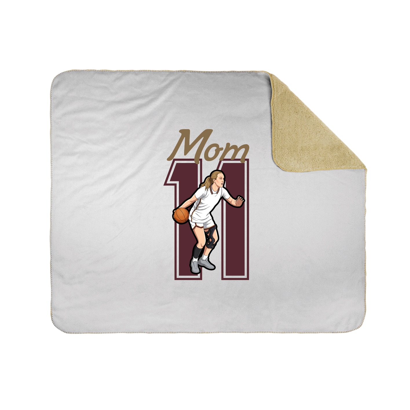 Throw Blanket — Mothers Day Shirsey in White