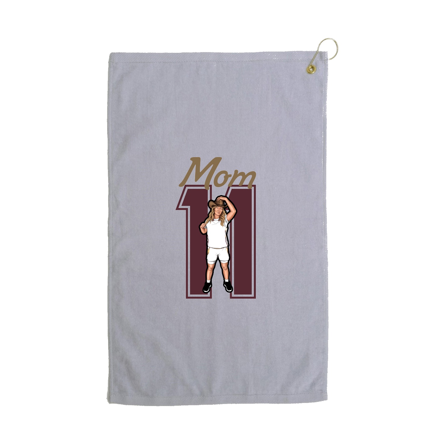 Golf Towel — Mothers Day Shirsey in Grey