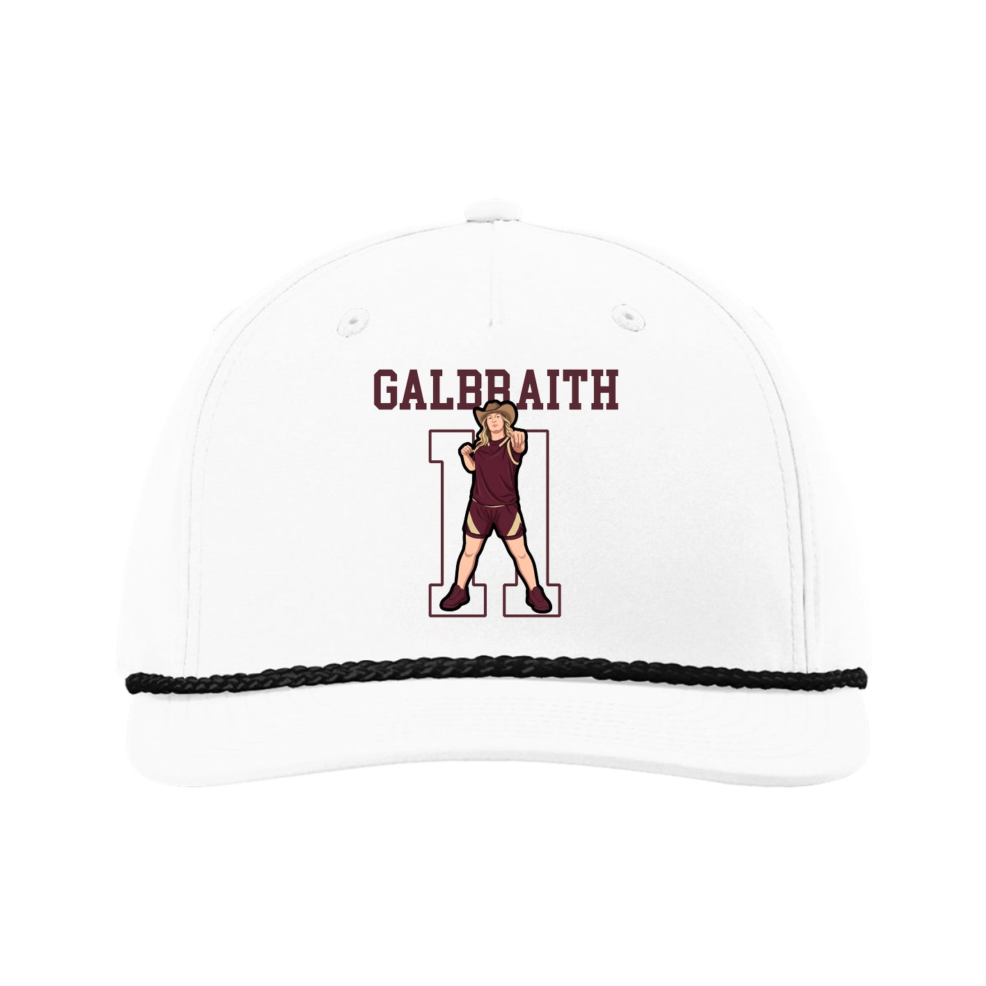 Five-Panel Classic Rope Cap — Shirsey in White